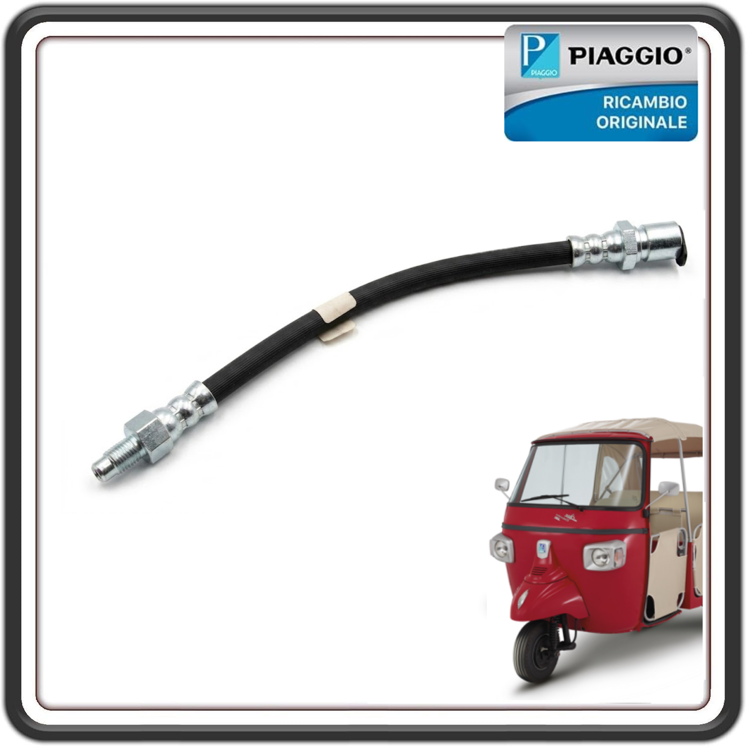 TUBO TUBAZIONE FLESSIBILE FRENO POSTERIORE PER PIAGGIO APE CALESSINO 200 BENZINA DAL 2013 AL 2023 ORIGINALE PIAGGIO 644814R