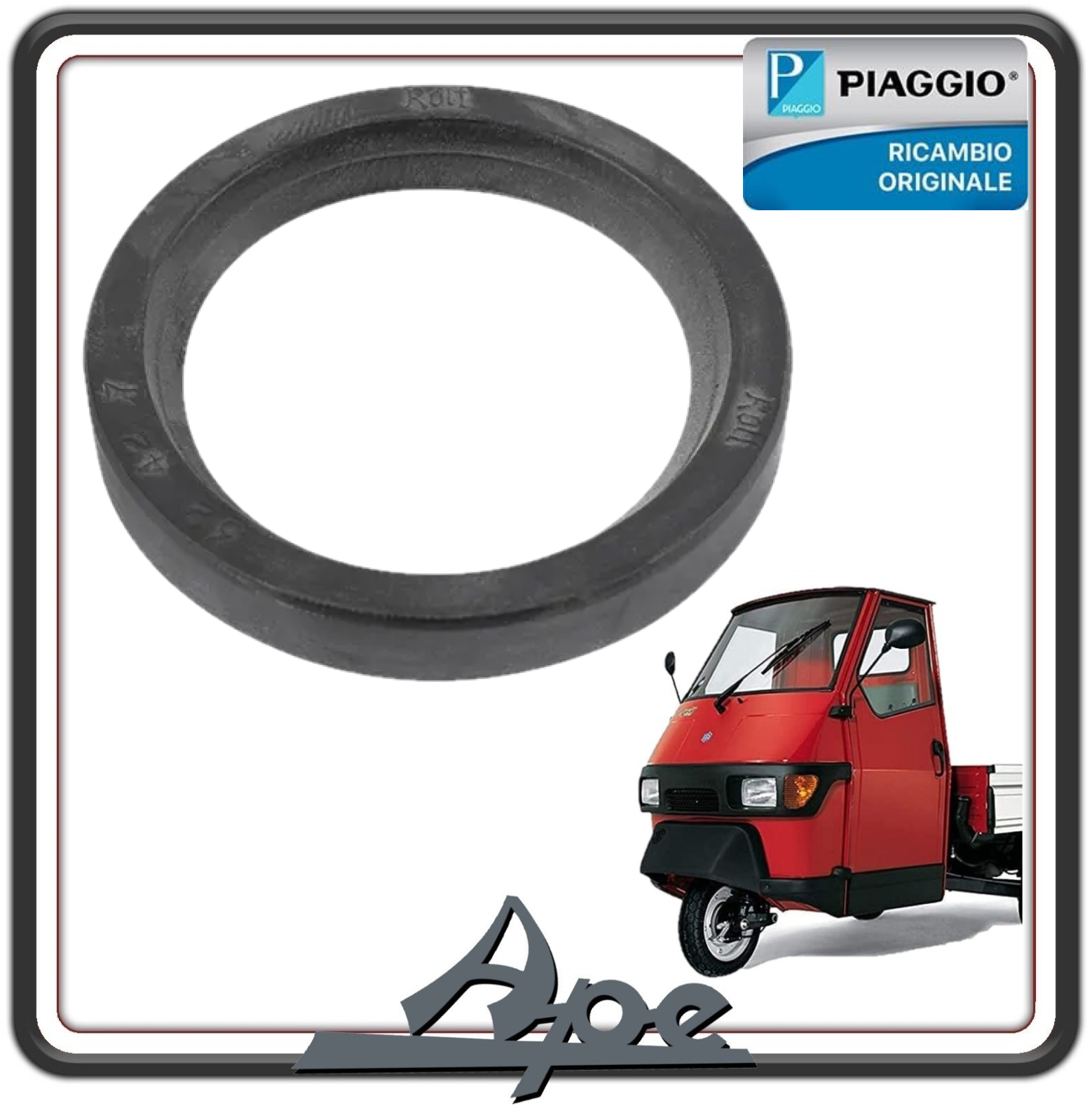 PARAOLIO MOZZO ANTERIORE 32.42.7 PER PIAGGIO APE 50 TUTTI I MODELLI ORIGINALE PIAGGIO 021460