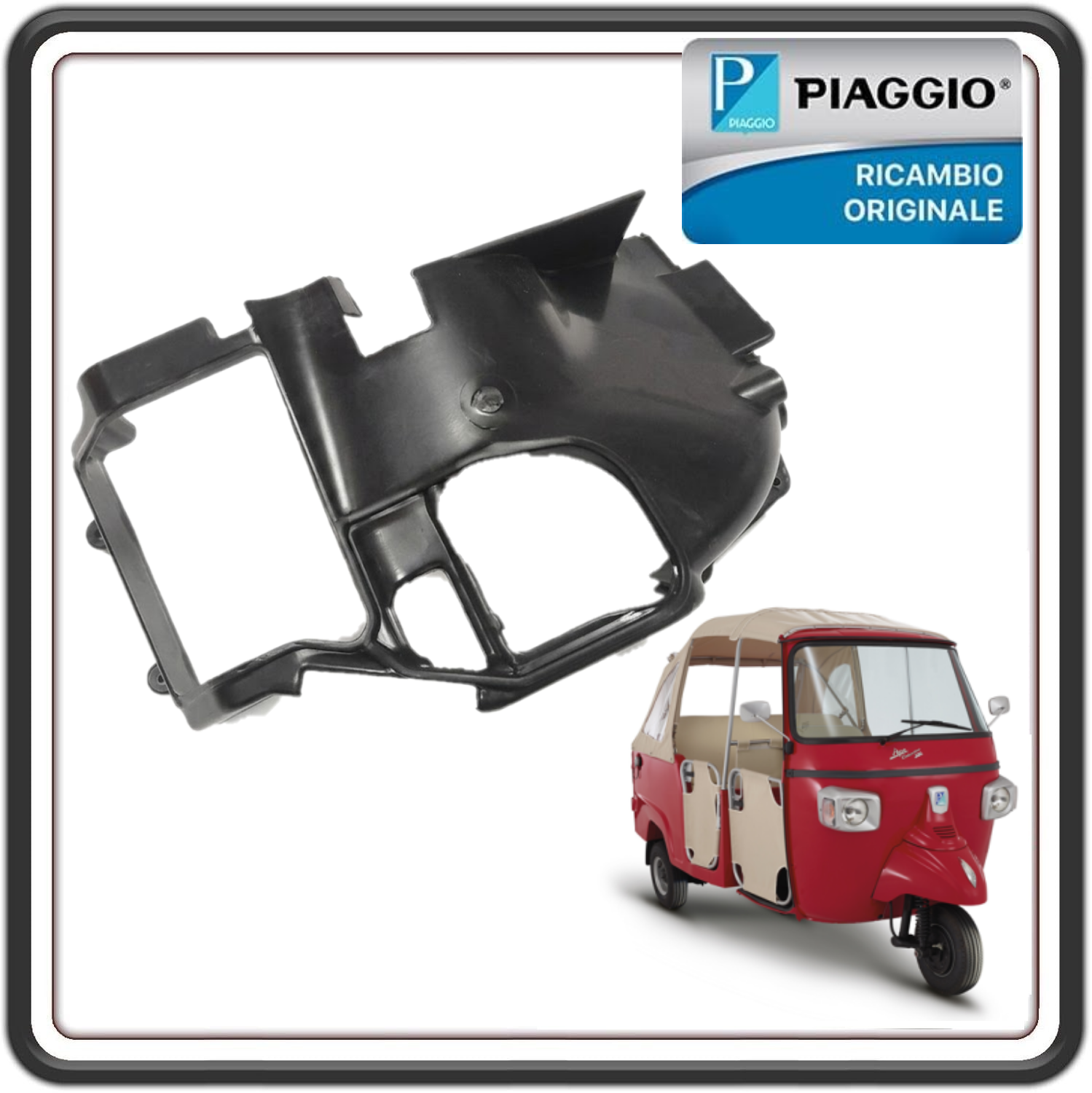 CUFFIA LATO SCARICO PER PIAGGIO APE CALESSINO 200 BENZINA DAL 2013 AL 2017 ORIGINALE PIAGGIO B018025