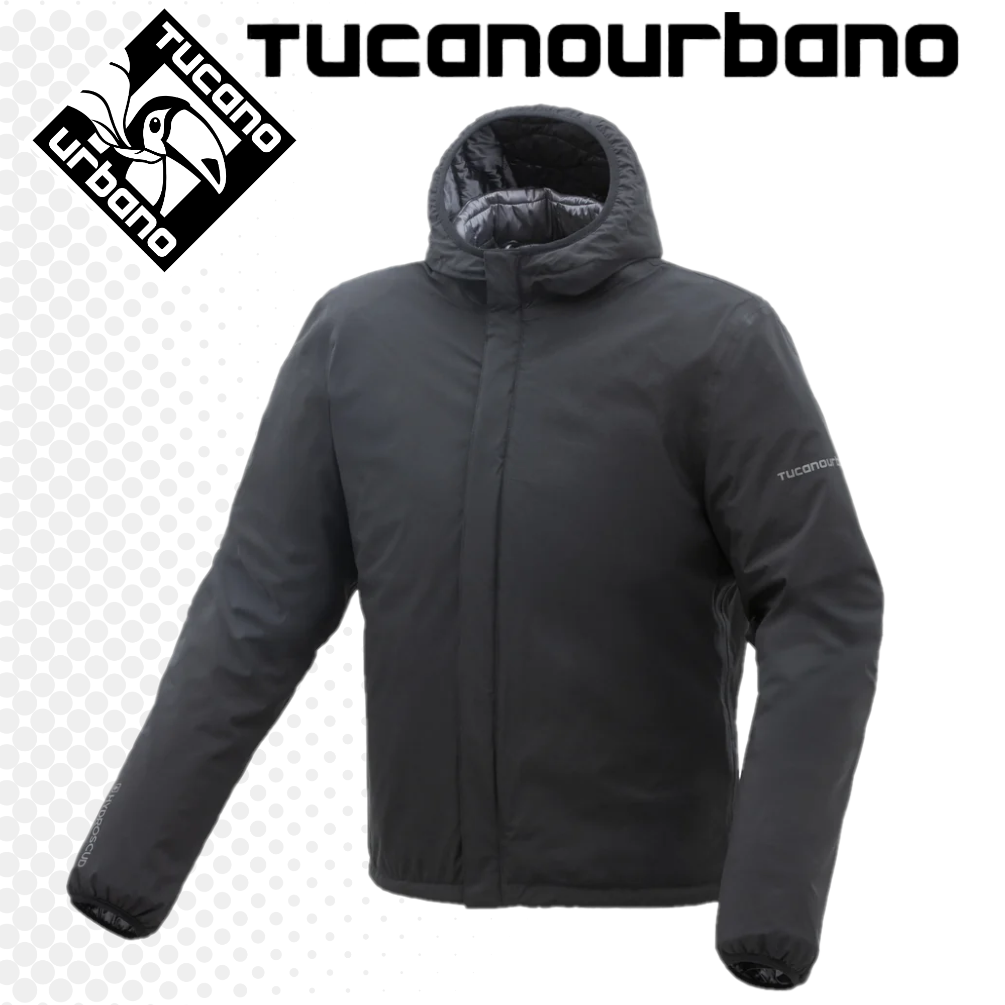 GIACCA TUCANO URBANO TOPDOWN HYDROSCUD® REVERSIBLE BLACK