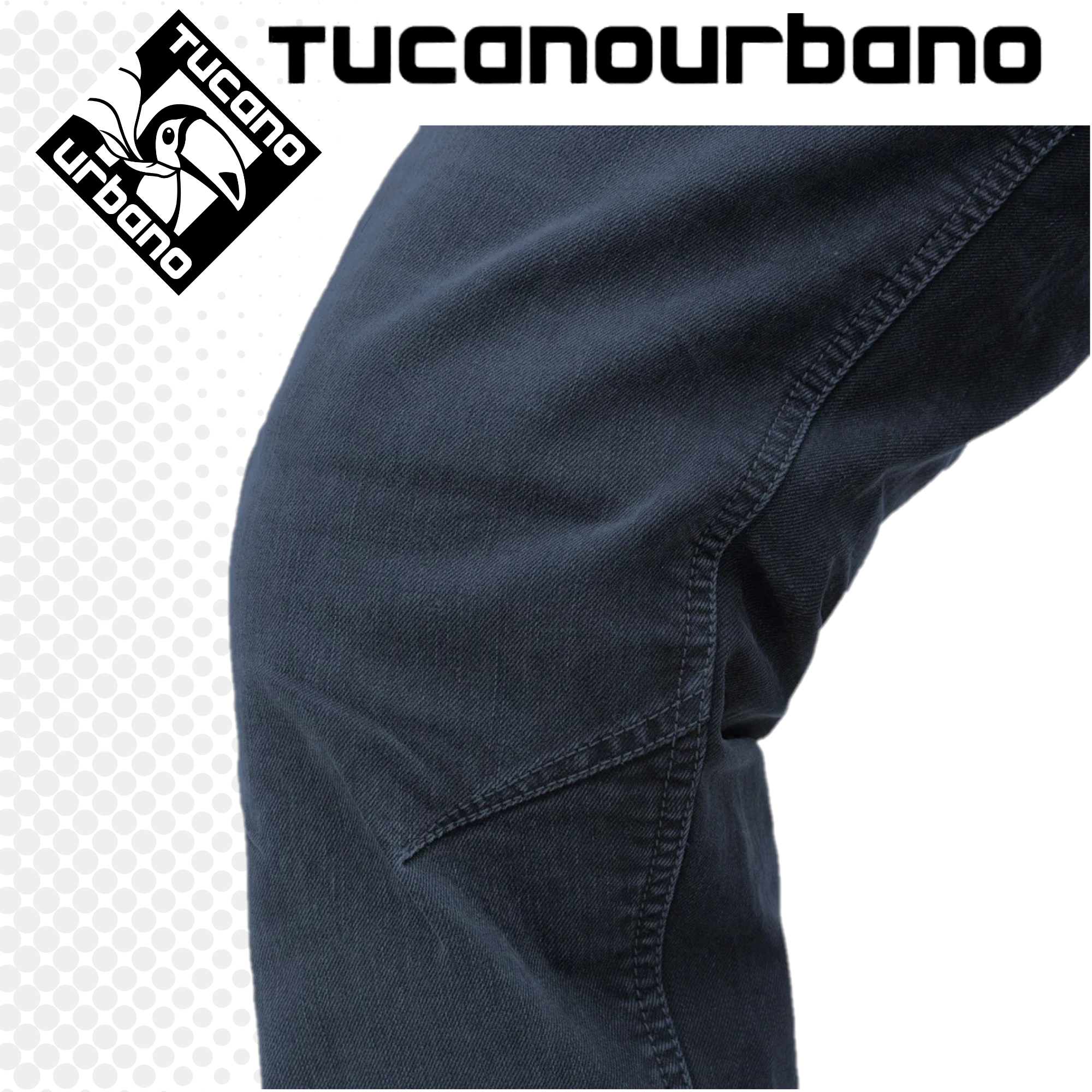 JEANS TUCANO URBANO ZENO SHORT BLU SCURO