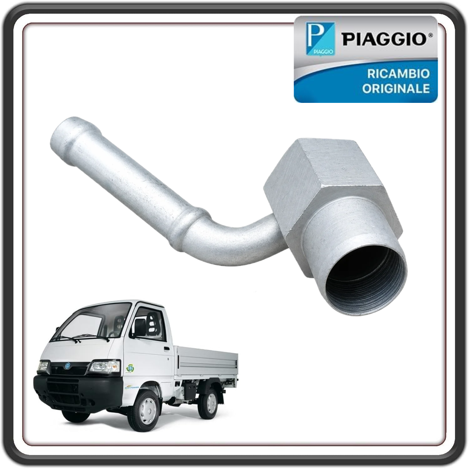 RACCORDO TESTATA PER PIAGGIO PORTER 1300 16 MOTORE DAIHATSU DAL 1998 AL 2010 ORIGINALE PIAGGIO 9004404139000