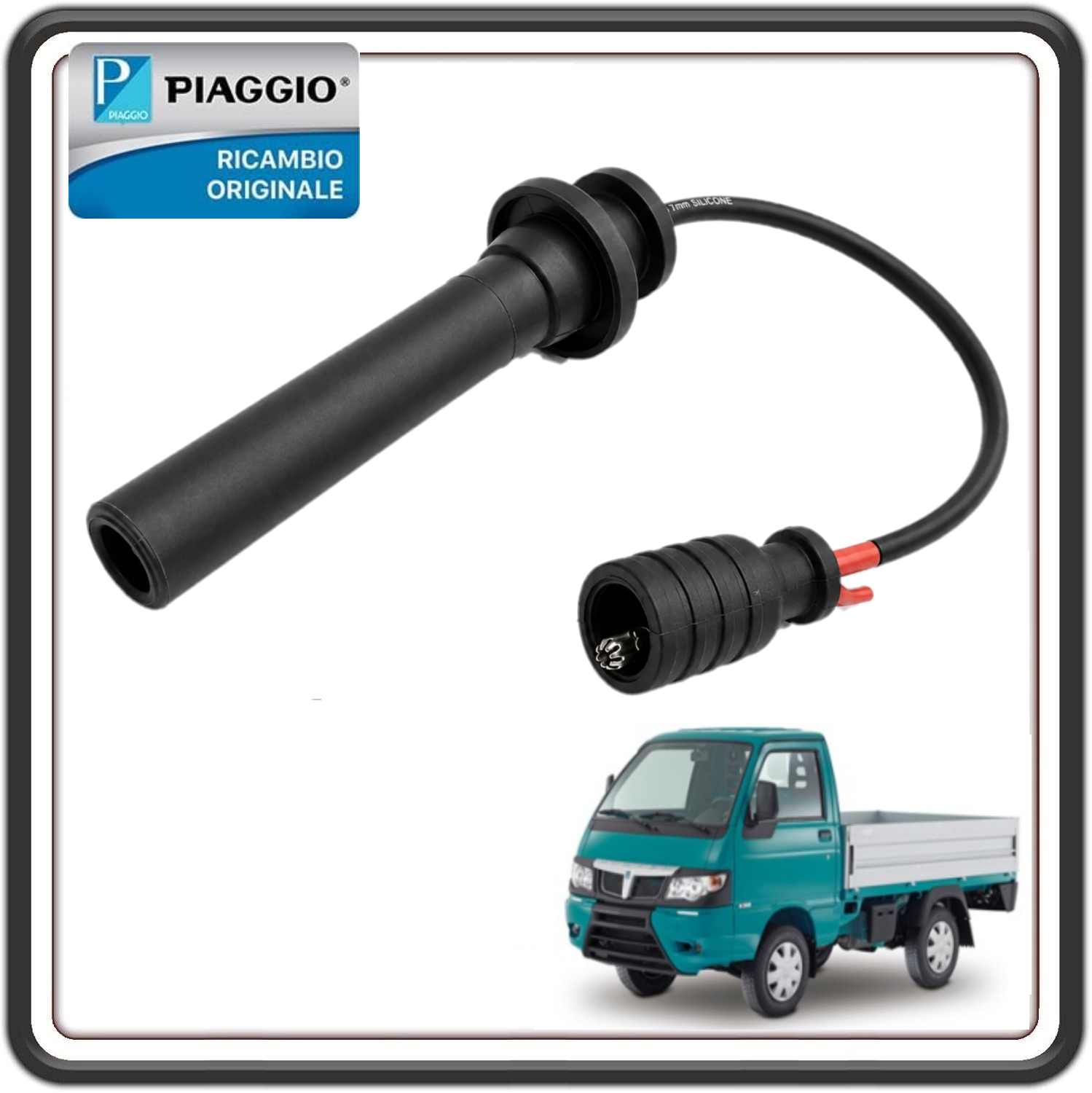 CAVO CANDELA LUNGO COMPLETO PER PIAGGIO PORTER MULTITECH DAL 2010 AL 2015 - PIAGGIO PORTER MAXXI MULTITECH DAL 2010 AL 2015 ORIGINALE PIAGGIO B010746