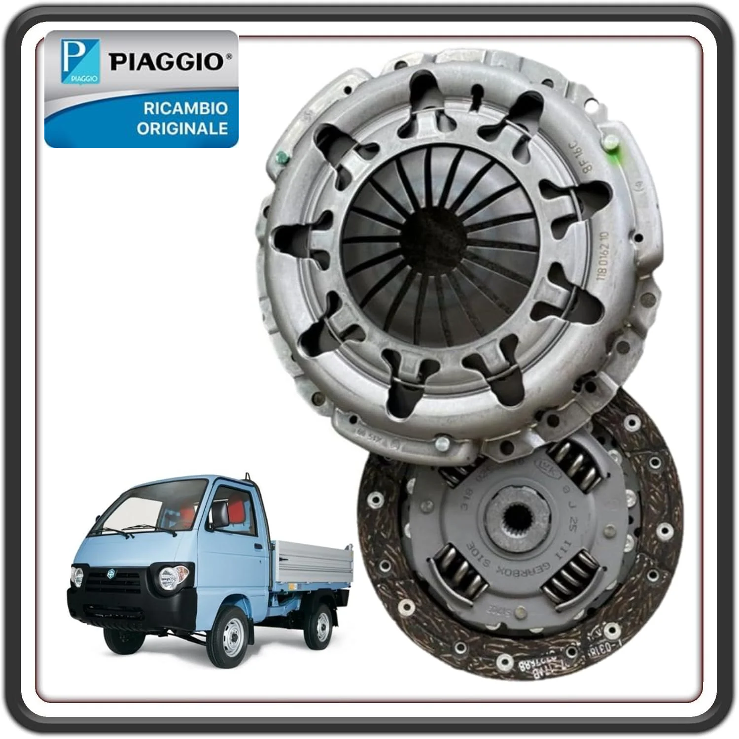 KIT FRIZIONE DUE PEZZI PER PIAGGIO QUARGO DIESEL TUTTI I MODELLI ORIGINALE PIAGGIO 850514