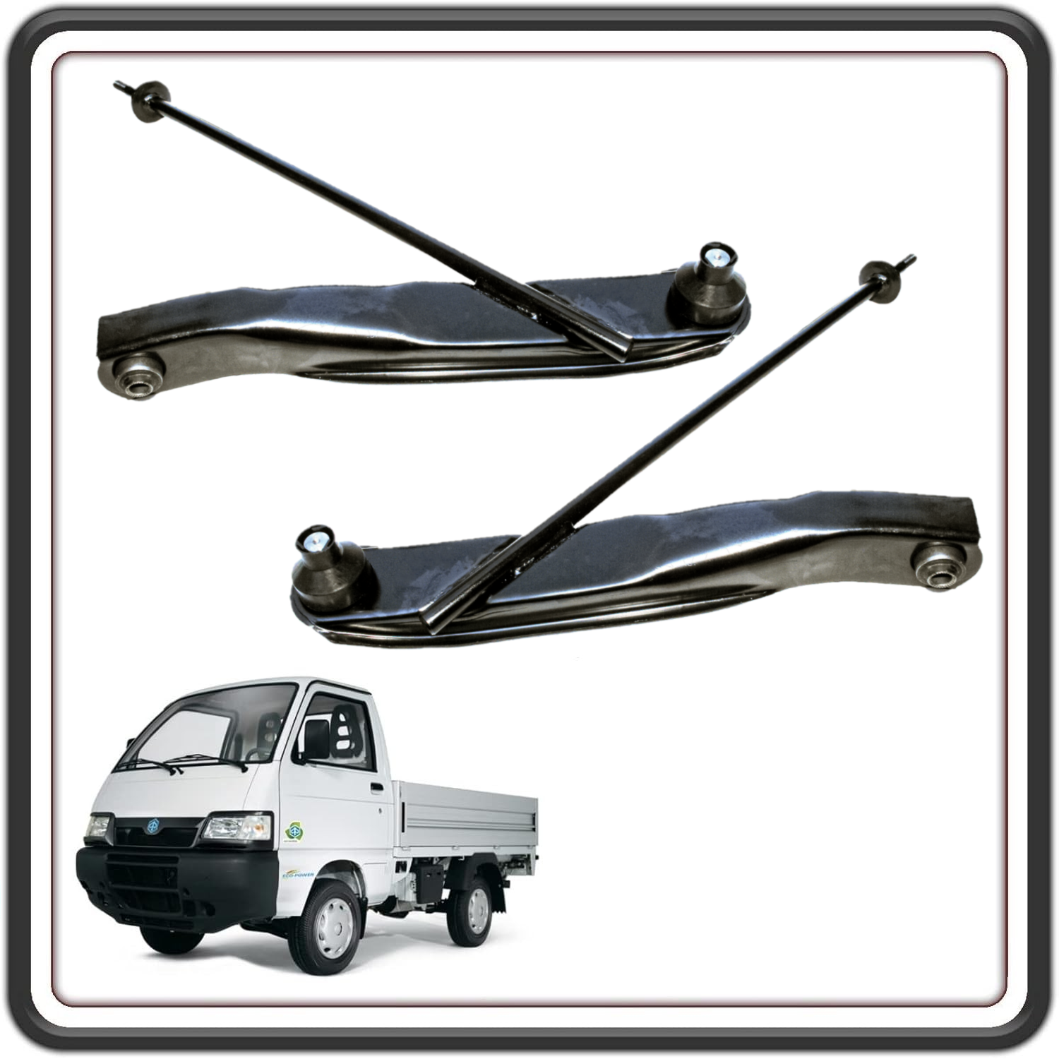 KIT COPPIA 2 BRACCIO BRACCI BRACCETTI SOSPENSIONE SOSPENSIONI OSCILLANTI COMPATIBILI PER PIAGGIO PORTER 1000 - PORTER 1300 FINO AL 2009 - PORTER 1200 1400 DIESEL - PIAGGIO QUARGO