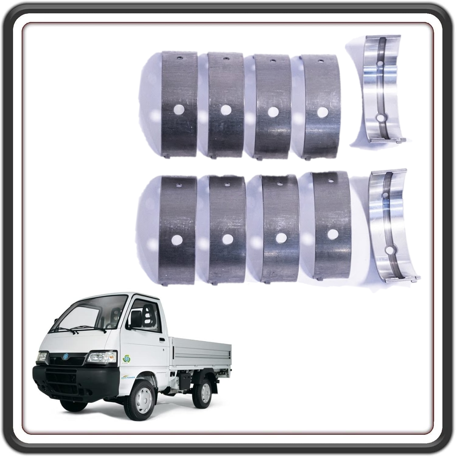 KIT SERIE BRONZINE BANCO MISURA STANDARD COMPATIBILE PER PIAGGIO PORTER 1300 16V MOTORE DAIHATSU FINO AL 2009