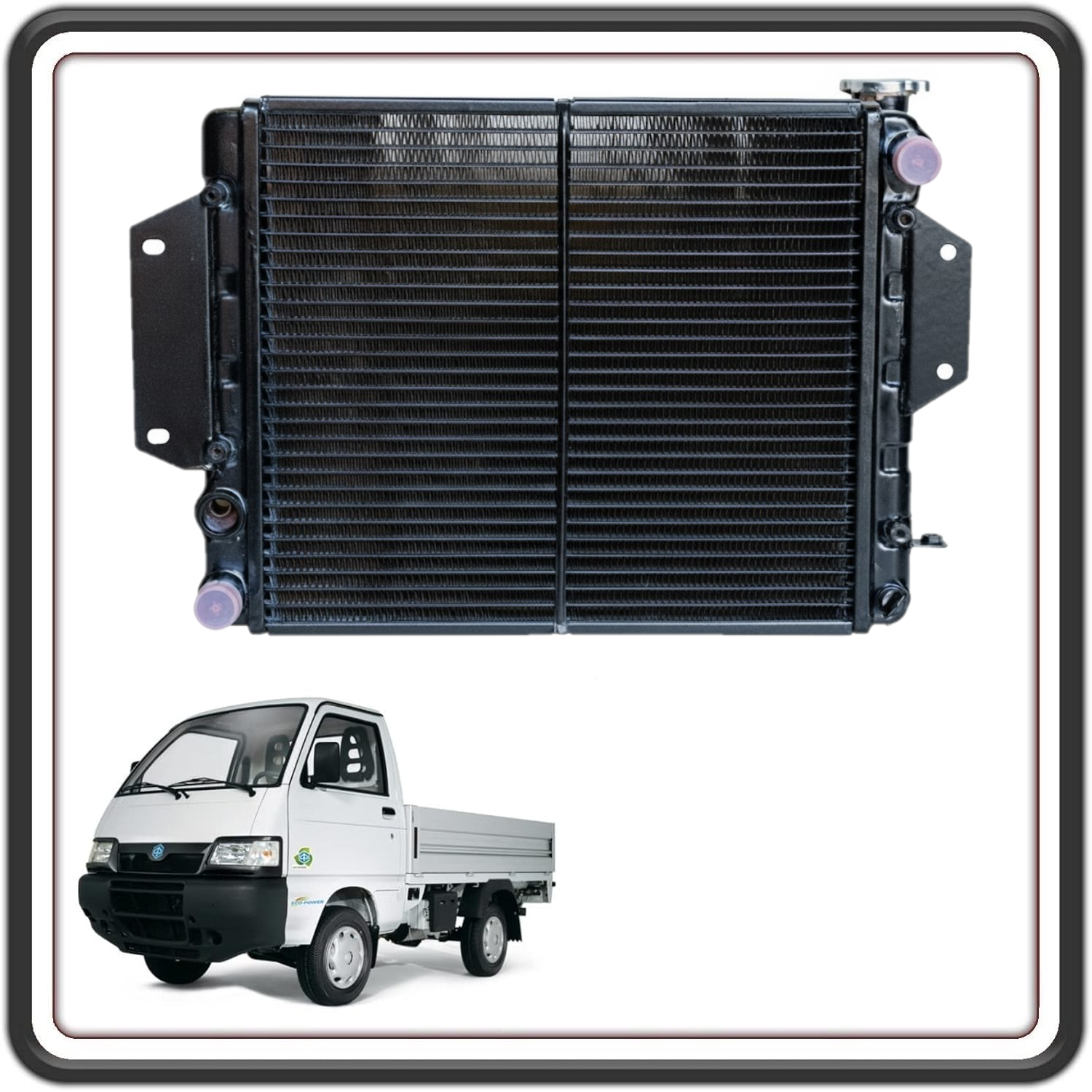RADIATORE ACQUA COMPLETO DI TAPPO COMPATIBILE CON PIAGGIO PORTER 1000 BENZINA