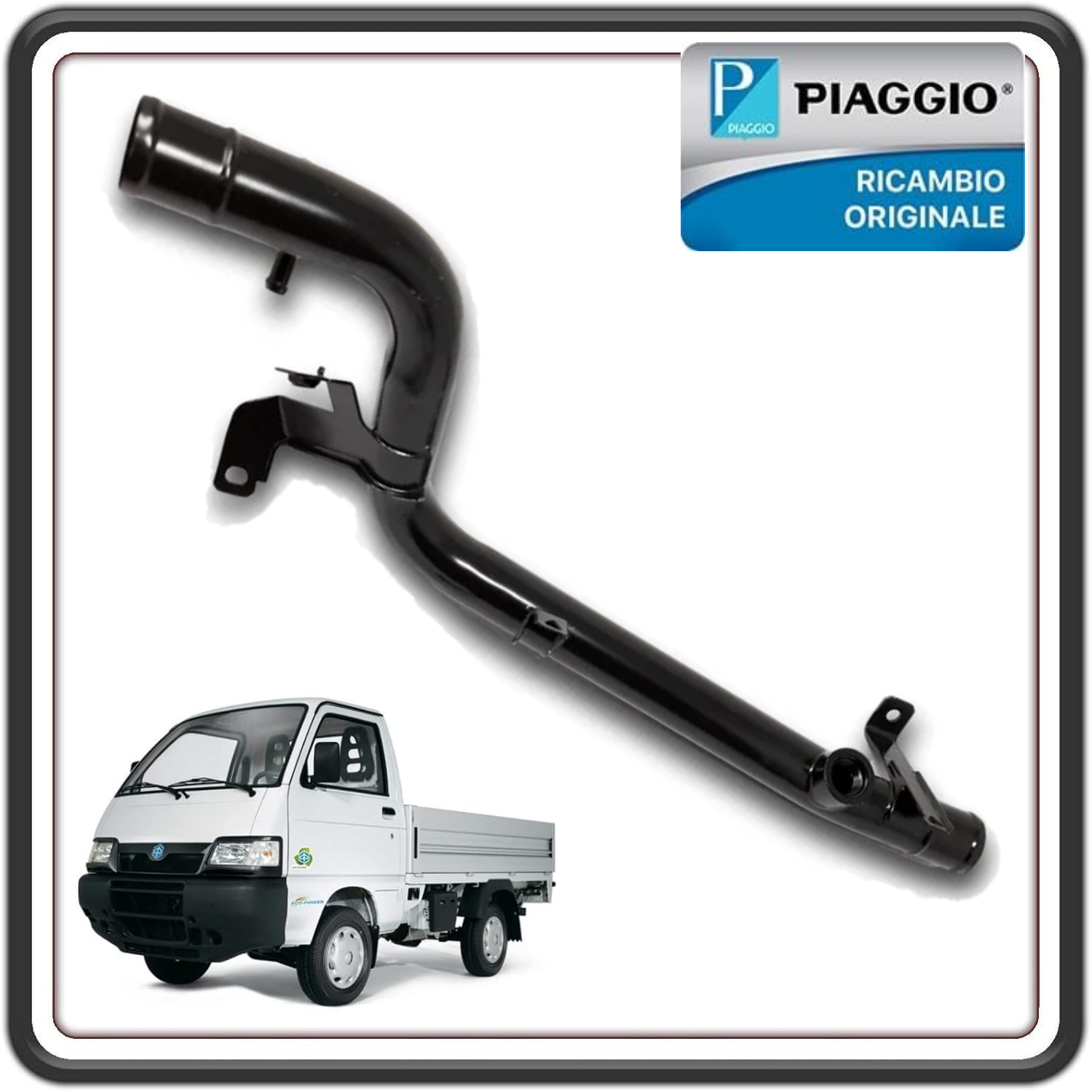 TUBO RADIATORE ACQUA INFERIORE PER PIAGGIO PORTER 1300 BENZINA TUTTI I MODELLI MOTORE DAIHATSU FINO AL 2009 ORIGINALE PIAGGIO 1650887Z05000