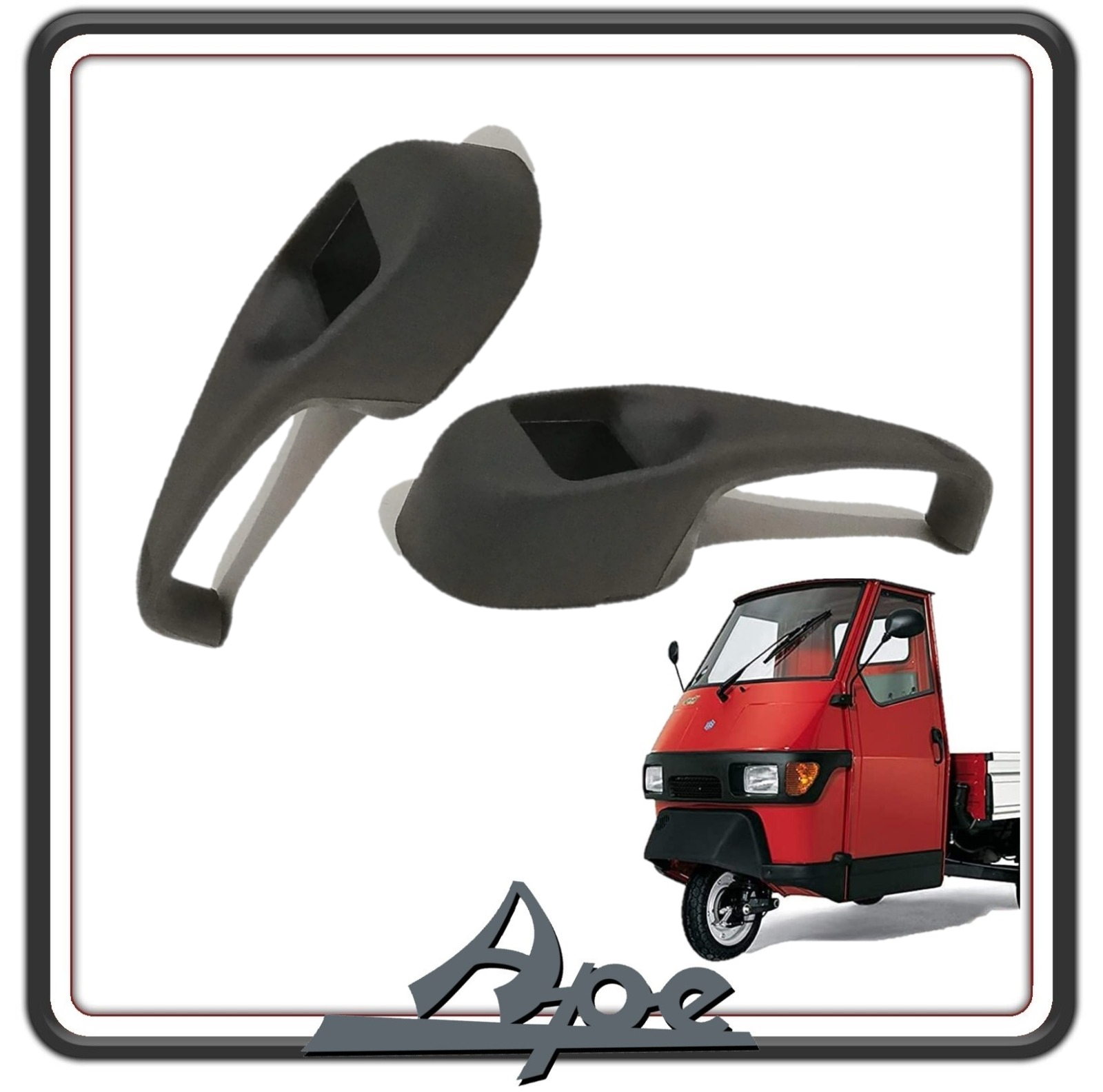 KIT DUE MANIGLIA MANIGLIE ESTERNA PORTA ANTERIORE DESTRA E SINISTRA PER APE 50 ORIGINALE PIAGGIO 261366 X2