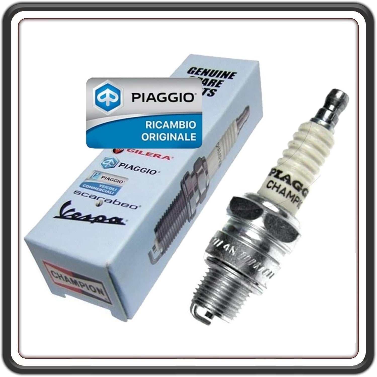 CANDELA ACCENSIONE START P82M PIAGGIO APE MP 500 - APE 501-601 - APE CAR P2 - P3 BENZINA - APE TM P 703 V - FL - FL2 BENZINA FINO AL 1999 ORIGINALE PIAGGIO P82M