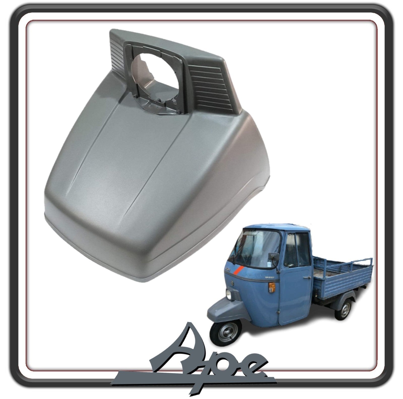 PARAFANGO PARASCHIZZI PARAURTI ANTERIORE GRIGIO PER PIAGGIO APE 500 - APE 501 ORIGINALE PIAGGIO 185794