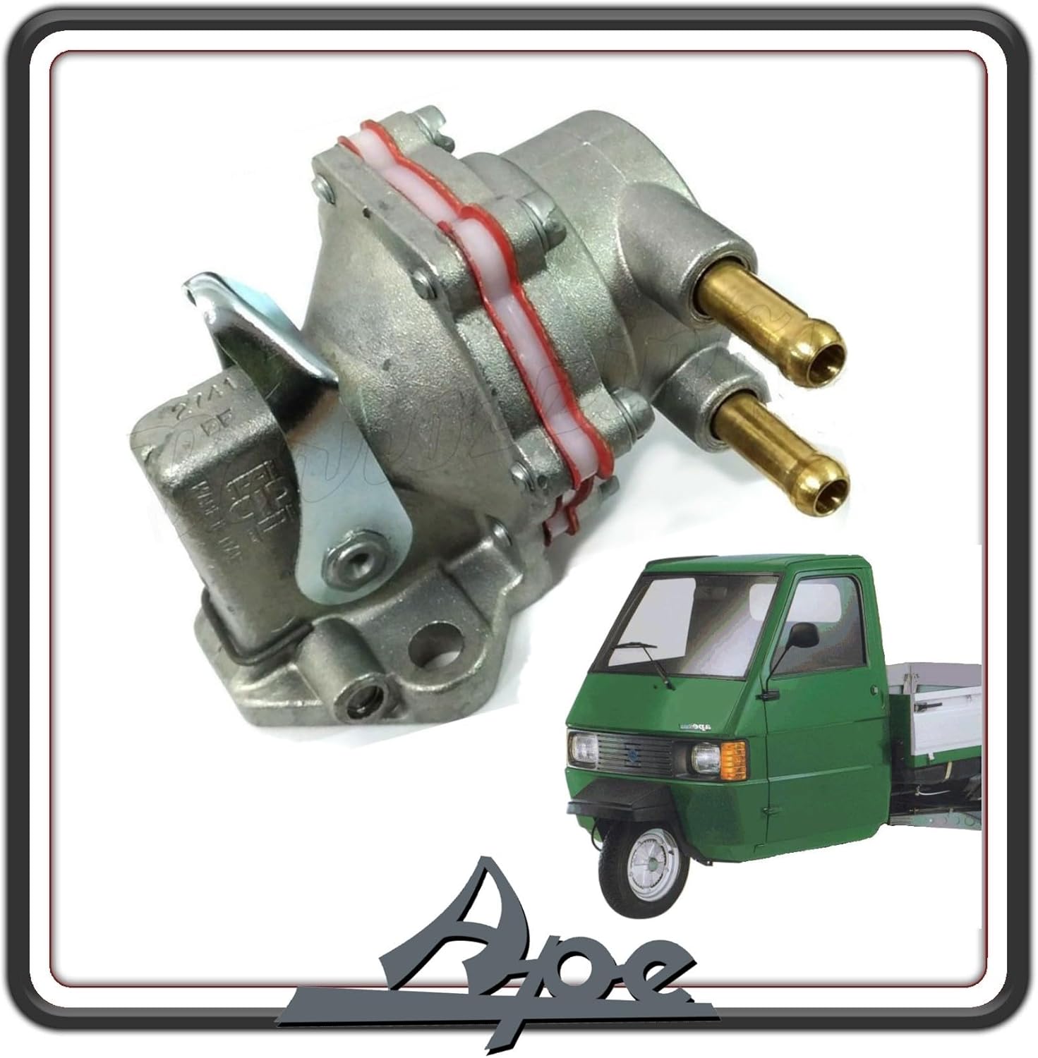 POMPA POMPETTA AC CARBURANTE ALIMENTAZIONE PER PIAGGIO APE TM 703 DIESEL - PIAGGIO APE POKER DIESEL - APE CAR DIESEL ORIGINALE PIAGGIO 829369