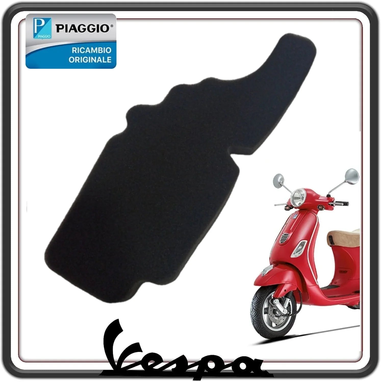 FILTRO ARIA PER PIAGGIO FLY 50 DAL 2005 AL 2017 - FLY 125 DAL 2005 AL 2011 - PIAGGIO FLY 150 DAL 2005 AL 2011 ORIGINALE PIAGGIO 843194