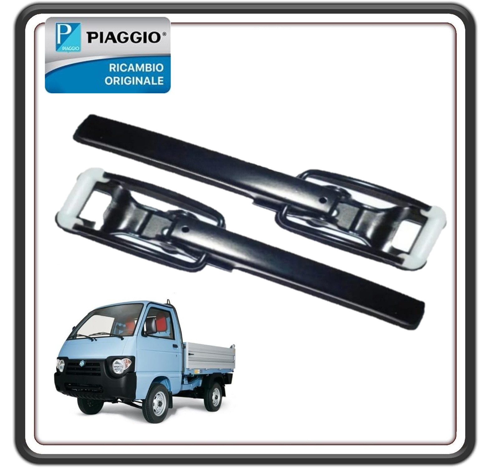 KIT 2 LEVA GANCIO CHIUSURA SPONDA LATO DESTRO O SINISTRO PER PIAGGIO PORTER TUTTI I MODELLI - PIAGGIO QUARGO DIESEL - APE 703 TUTTI I MODELLI - APE 50 ORIGINALE PIAGGIO 264785