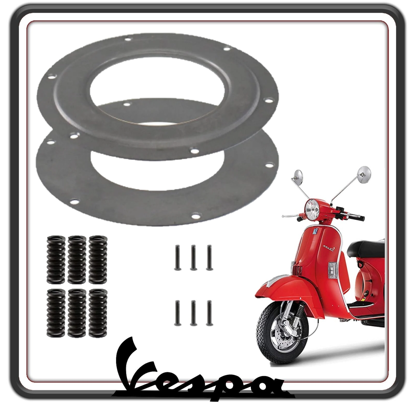 KIT SERIE PARASTRAPPI PER COMPATIBILE CON PIAGGIO VESPA PX 125 - 150