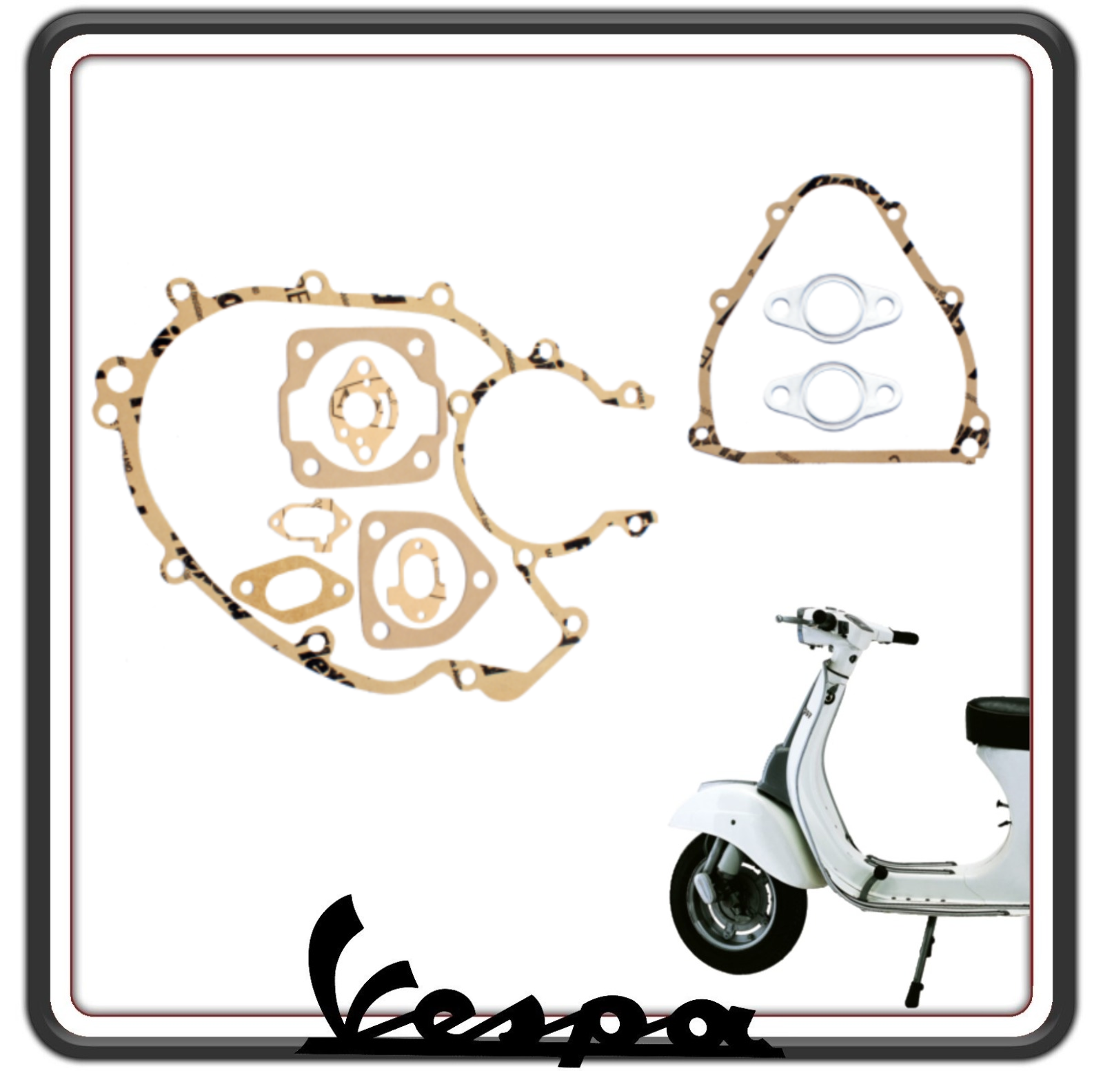 KIT SERIE GUARNIZIONI MOTORE COMPLETO COMPATIBILE PER VESPA 50-90-125 - VESPA ET3