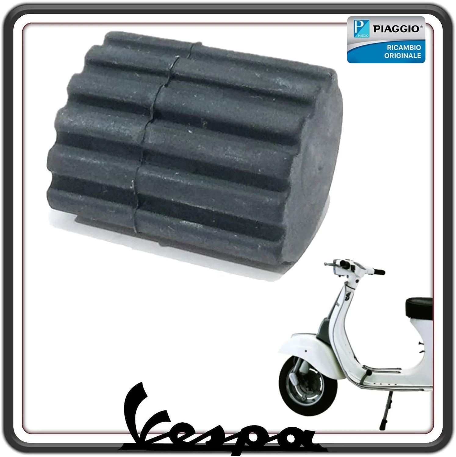 GOMMINO PROTEZIONE PEDALE FRENO PER VESPA 50-50 SPECIAL - VESPA PK ORIGINALE PIAGGIO 266299