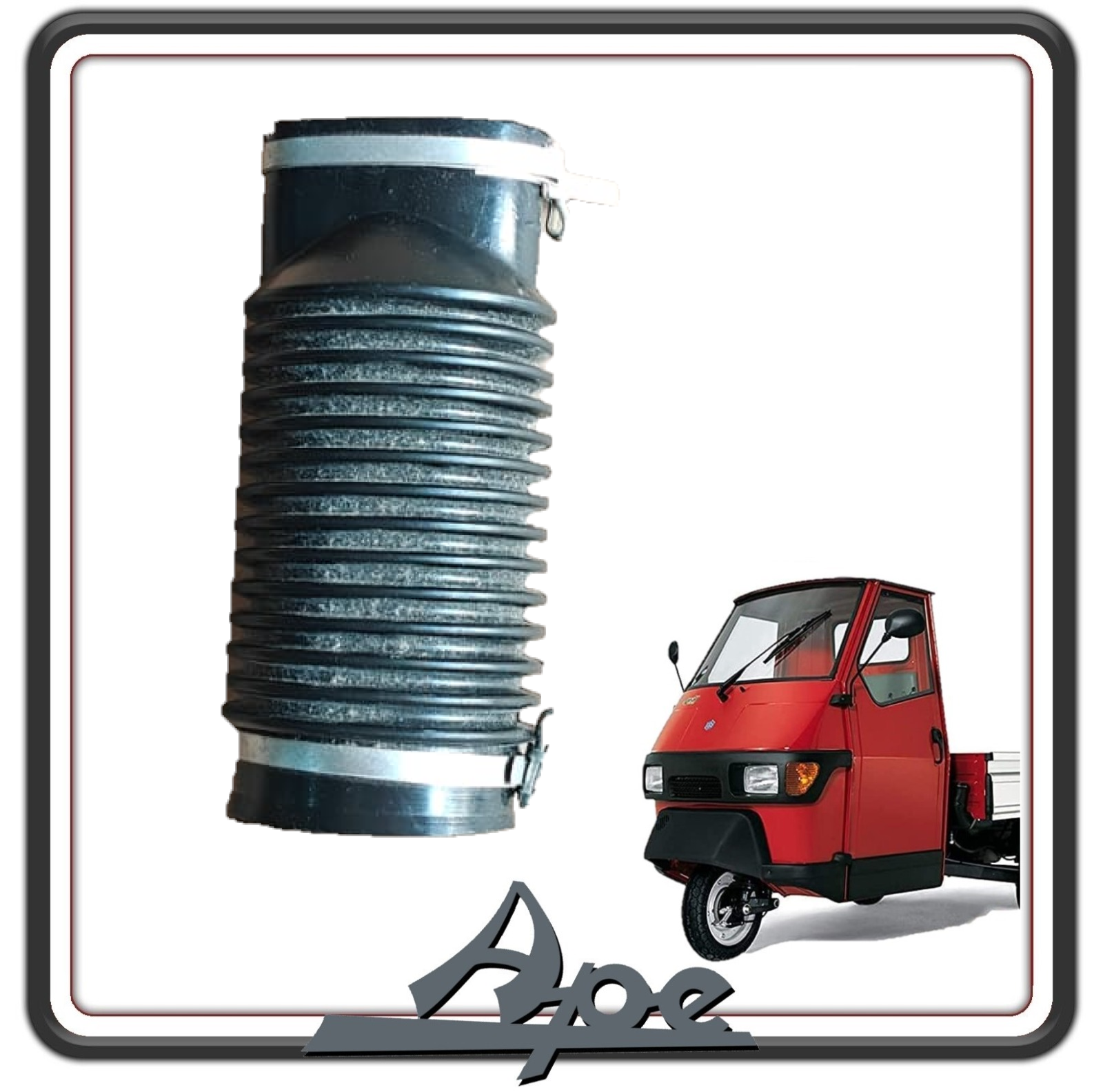 MANICOTTO ASPIRAZIONE CARBURATORE FILTRO ARIA COMPATIBILE CON PIAGGIO APE 50 TUTTI I MODELLI