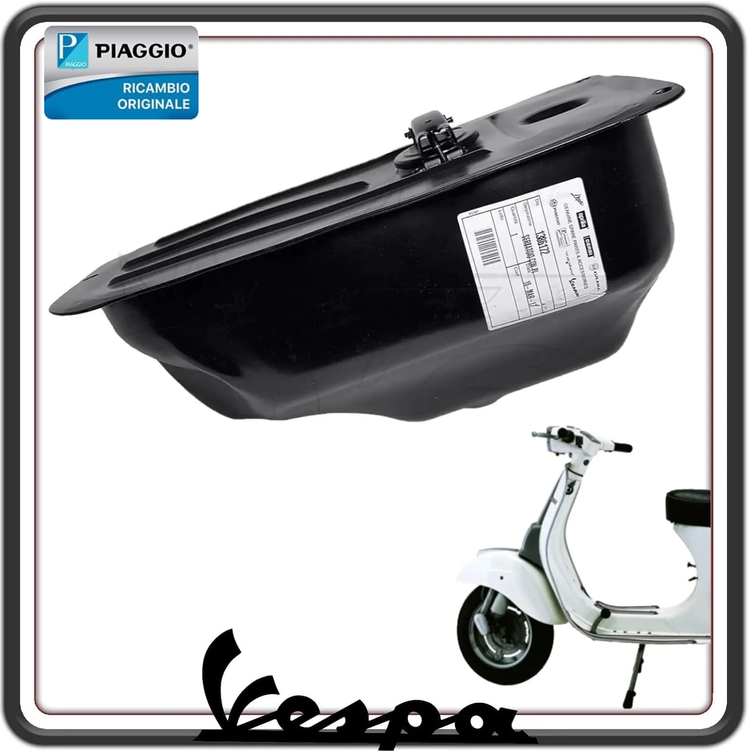 SERBATOIO CARBURANTE TANGA BENZINA PER PIAGGIO VESPA 50 SPECIAL - PIAGGIO VESPA 50 L R N - VESPA 125 - VESPA ET3 125 PRIMAVERA ORIGINALE 1386172