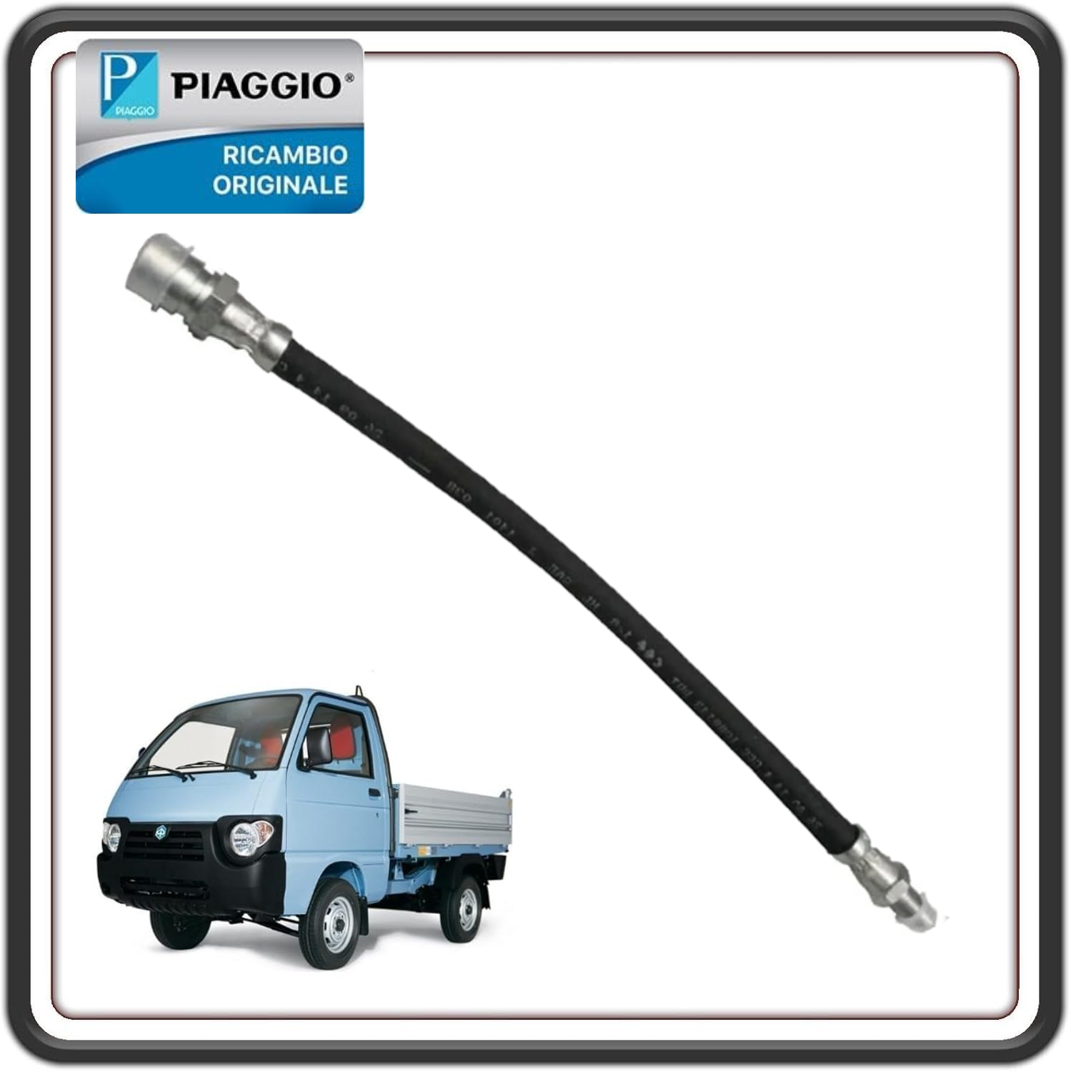 CAVO TUBO FLESSIBILE FRENO FRENI POSTERIORE PER PIAGGIO APE TM 703 BENZINA DIESEL – APE 602 - APE 50 - APE POKER BENZINA E DIESEL - APE CAR - MAX DIESEL - PIAGGIO QUARGO ORIGINALE PIAGGIO 174524