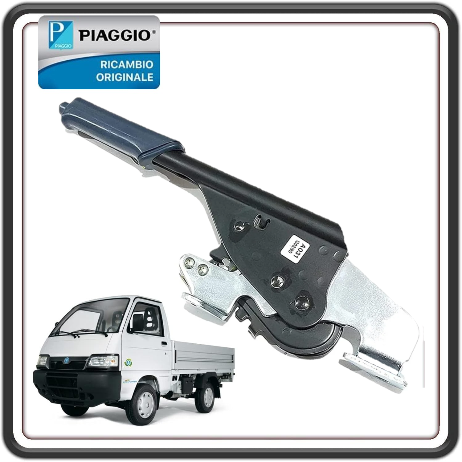 LEVA FRENO A MANO FRENO DI STAZIONAMENTO ORIGINALE PER PIAGGIO PORTER 1300 16V MOTORE DAIHATSU FINO AL 2009 - PORTER 1200 1400 DIESEL - PIAGGIO QUARGO DIESEL TUTTI I MODELLI ORIGINALE PIAGGIO 1E002476