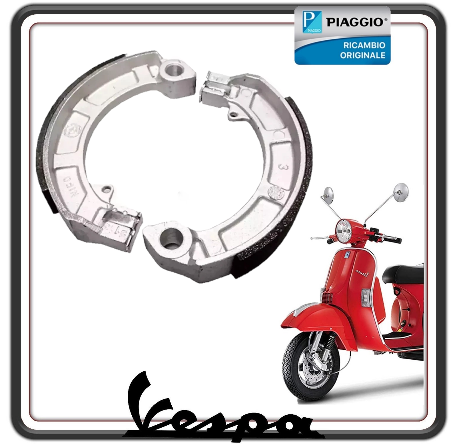 GANASCE FRENO FRENI ANTERIORI O POSTERIORI VESPA PX TUTTI I MODELLI ORIGINALI PIAGGIO 647377