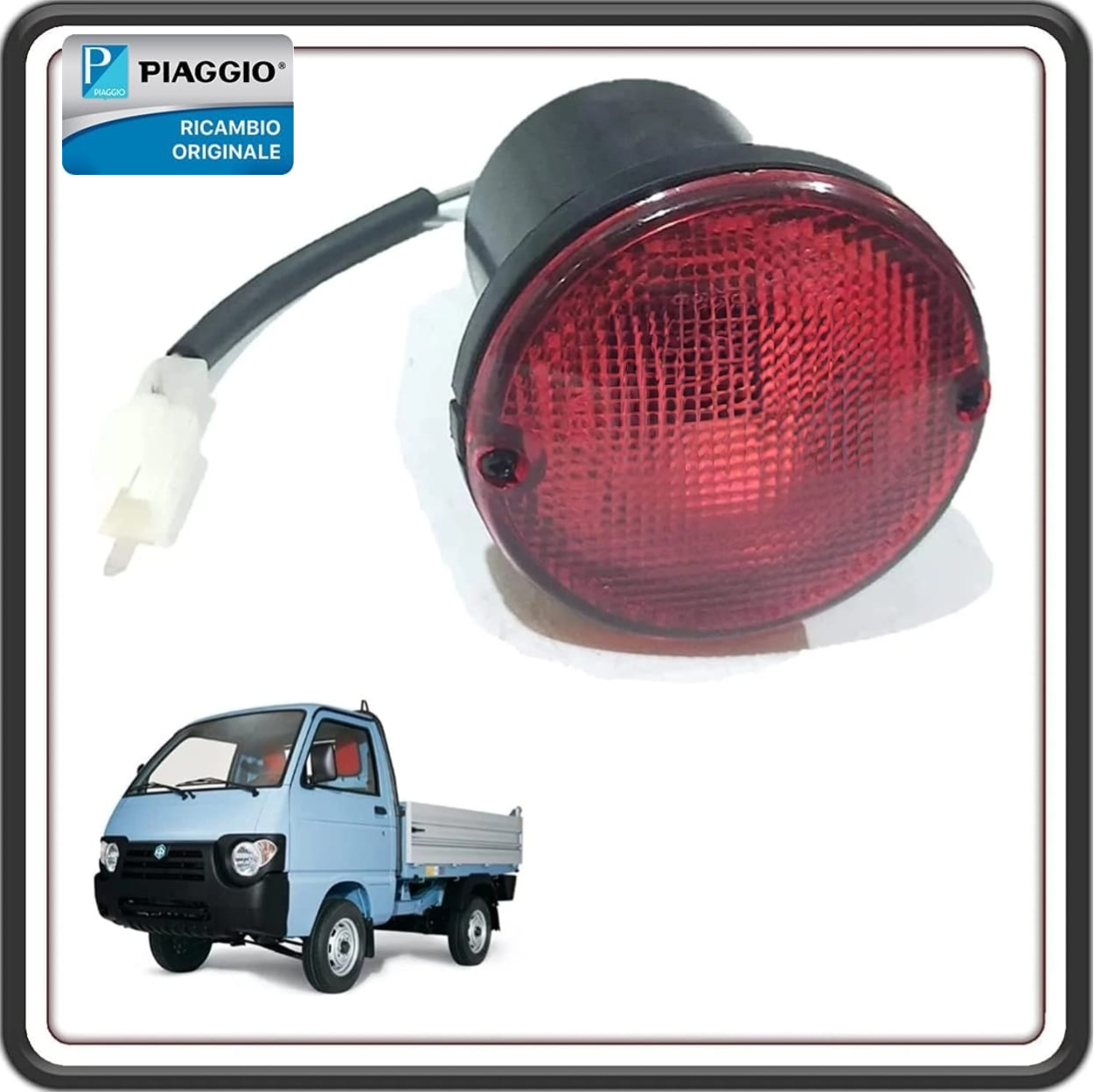 FANALE FANALINO POSTERIORE RETRONEBBIA RETRO NEBBIA ORIGINALE QUARGO DIESEL TUTTI I MODELLI ORIGINALE PIAGGIO 613331