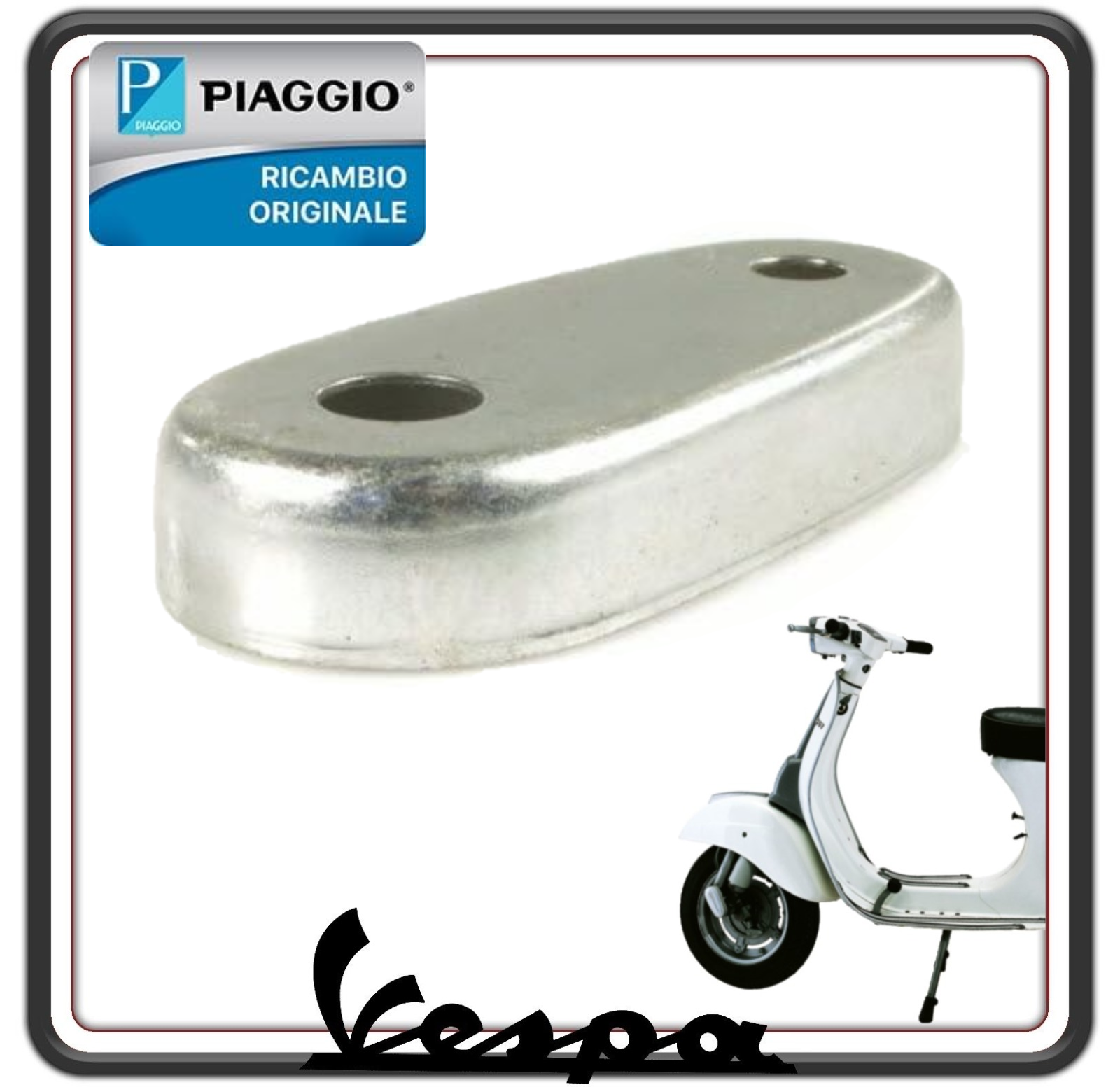 SCATOLA BASE COPERCHIO COPRIMOLLEGGIO FORCELLA PIAGGIO VESPA 50 L R N - VESPA 50 SPECIAL - VESPA ET3 PRIMAVERA 125 ORIGINALE PIAGGIO 070176