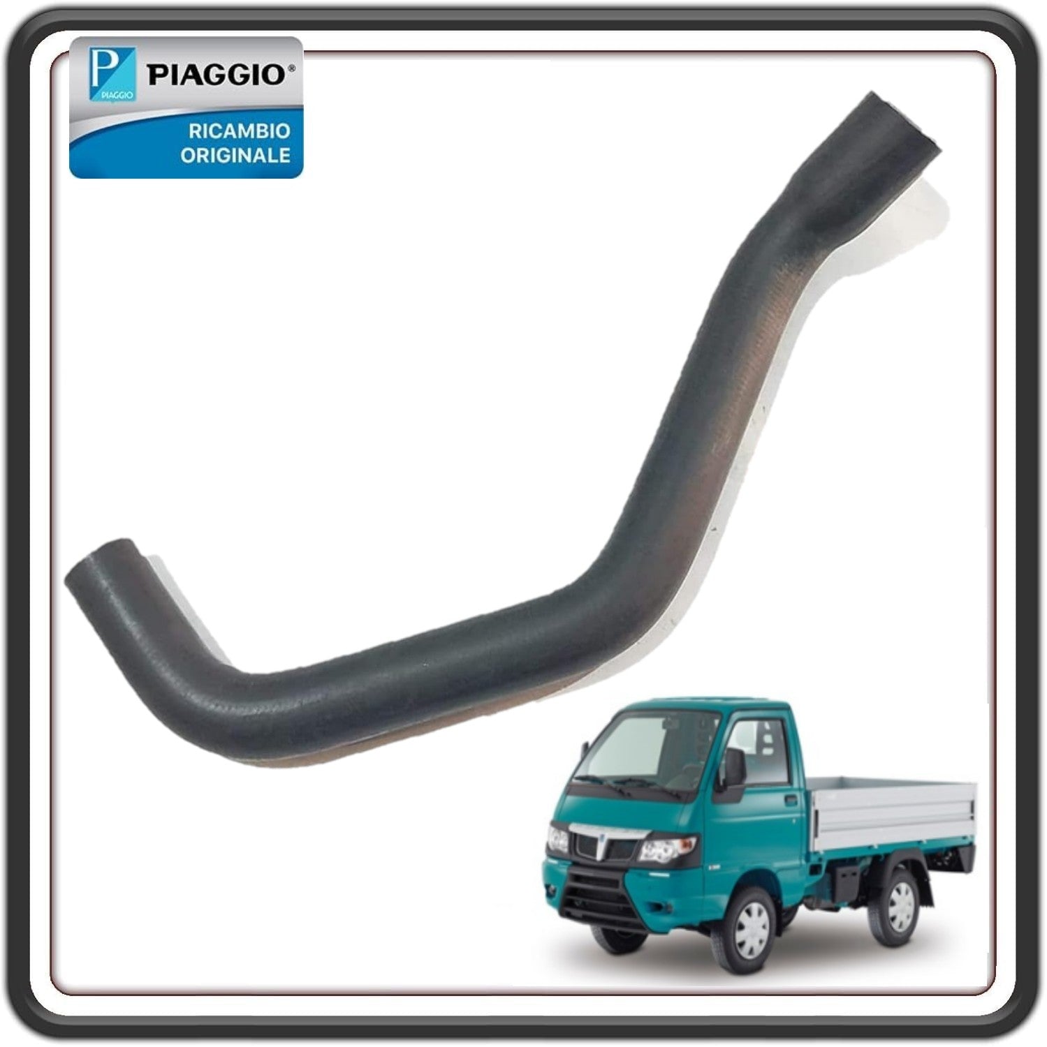 MANICOTTO TUBO GOMMA RADIATORE PIAGGIO PORTER MULTITECH DAL 2009 IN POI ORIGINALE PIAGGIO B005265