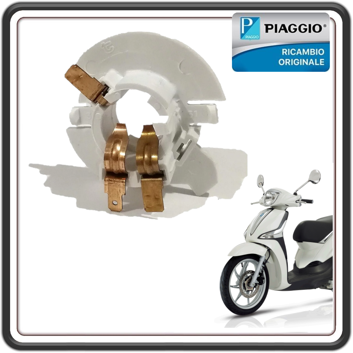 PORTALAMPADA FARO PROIETTORE ANTERIORE PIAGGIO LIBERTY ORIGINALE PIAGGIO 293880