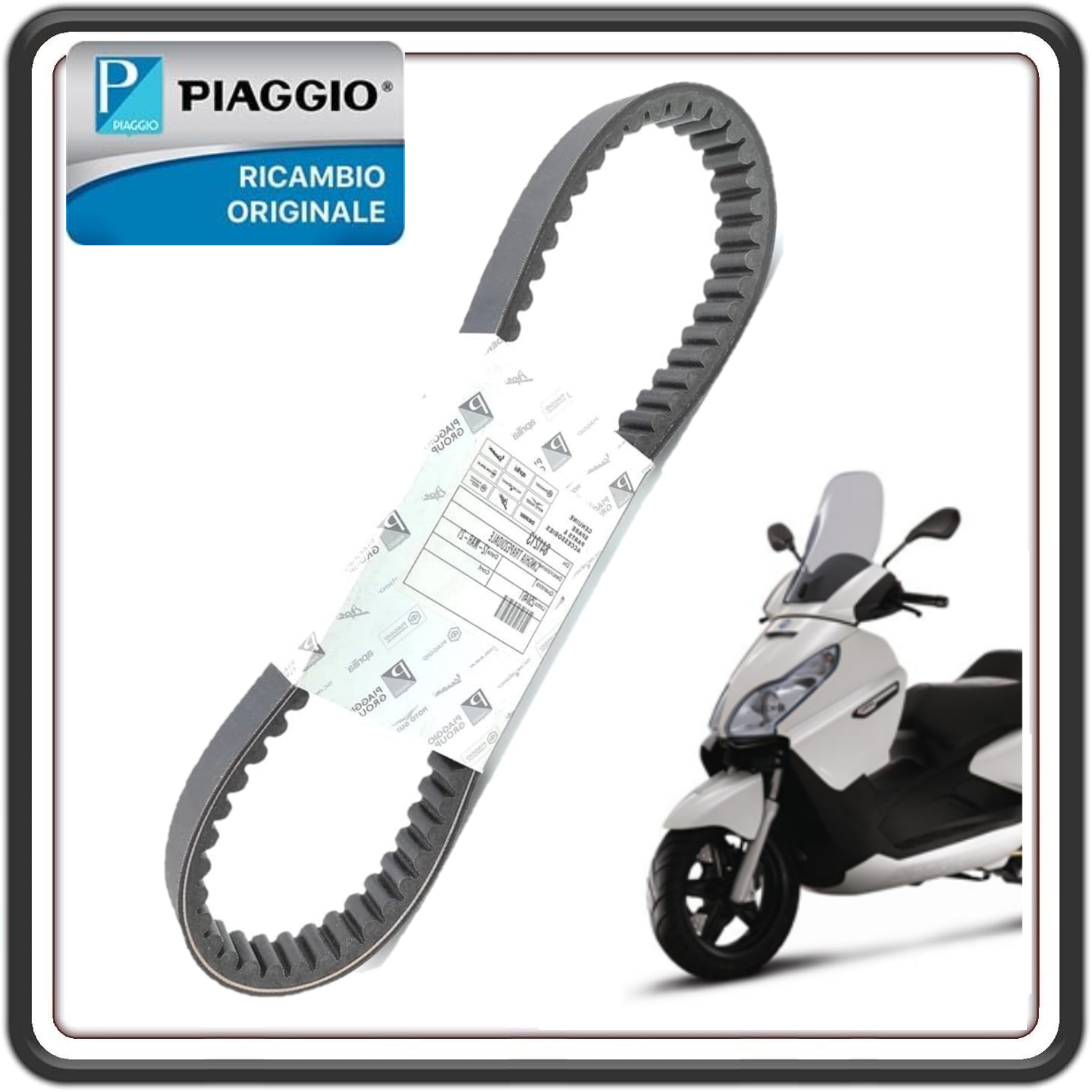 CINGHIA TRASMISSIONE PIAGGIO X7 125 - PIAGGIO X8 125 - X9 125 - PIAGGIO X EVO 125 ORIGINALE PIAGGIO 841213