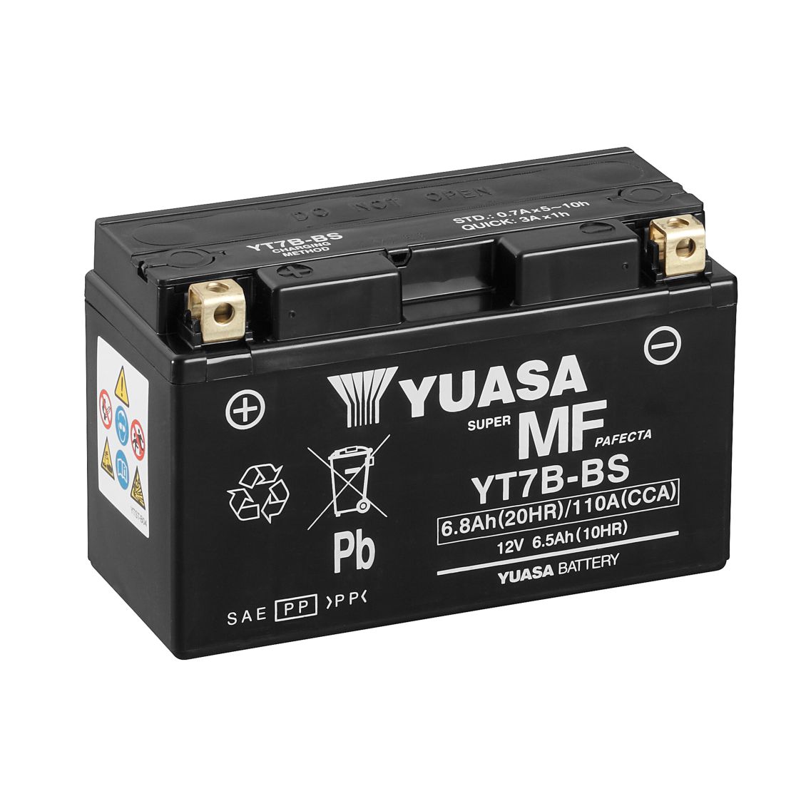 Batteria Yuasa YT7B-BS 12V 6.8Ah 110A AGM Senza Manutenzione