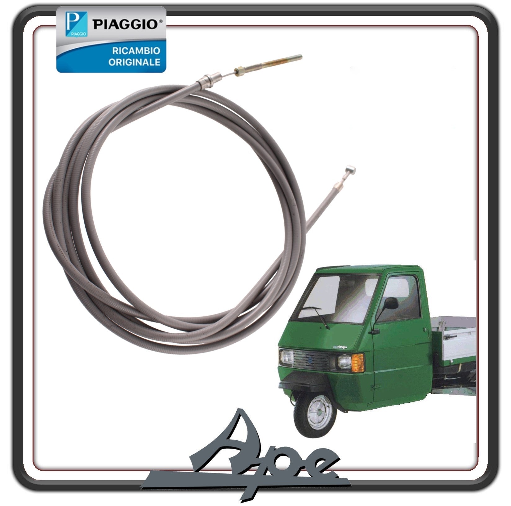 TRASMISSIONE FILO CAVO FRIZIONE PER PIAGGIO APE TM 703 DIESEL - P703 - P703V DIESEL ORIGINALE PIAGGIO 228715