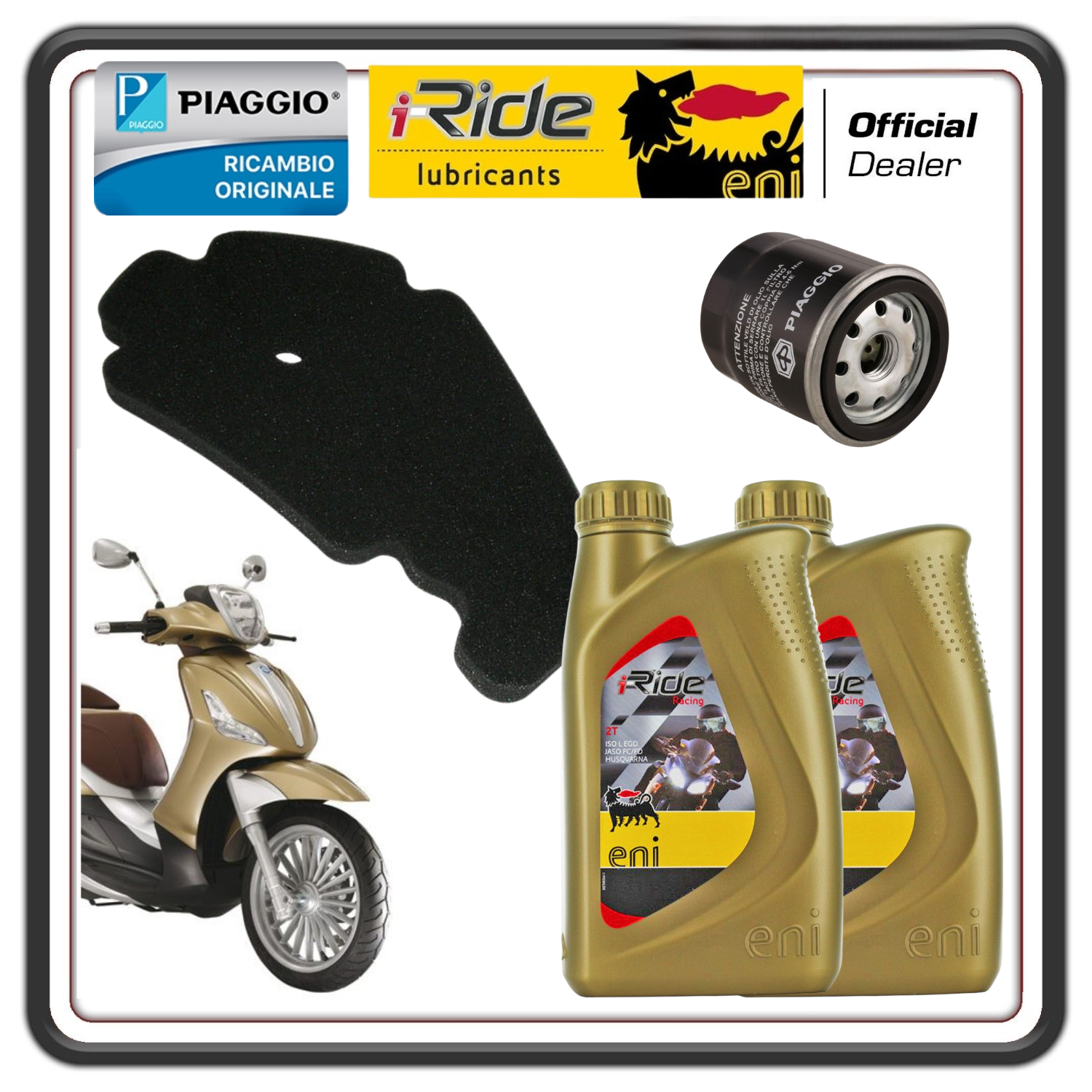 KIT TAGLIANDO PER PIAGGIO BEVERLY 125 250 300 - PIAGGIO CARNABY