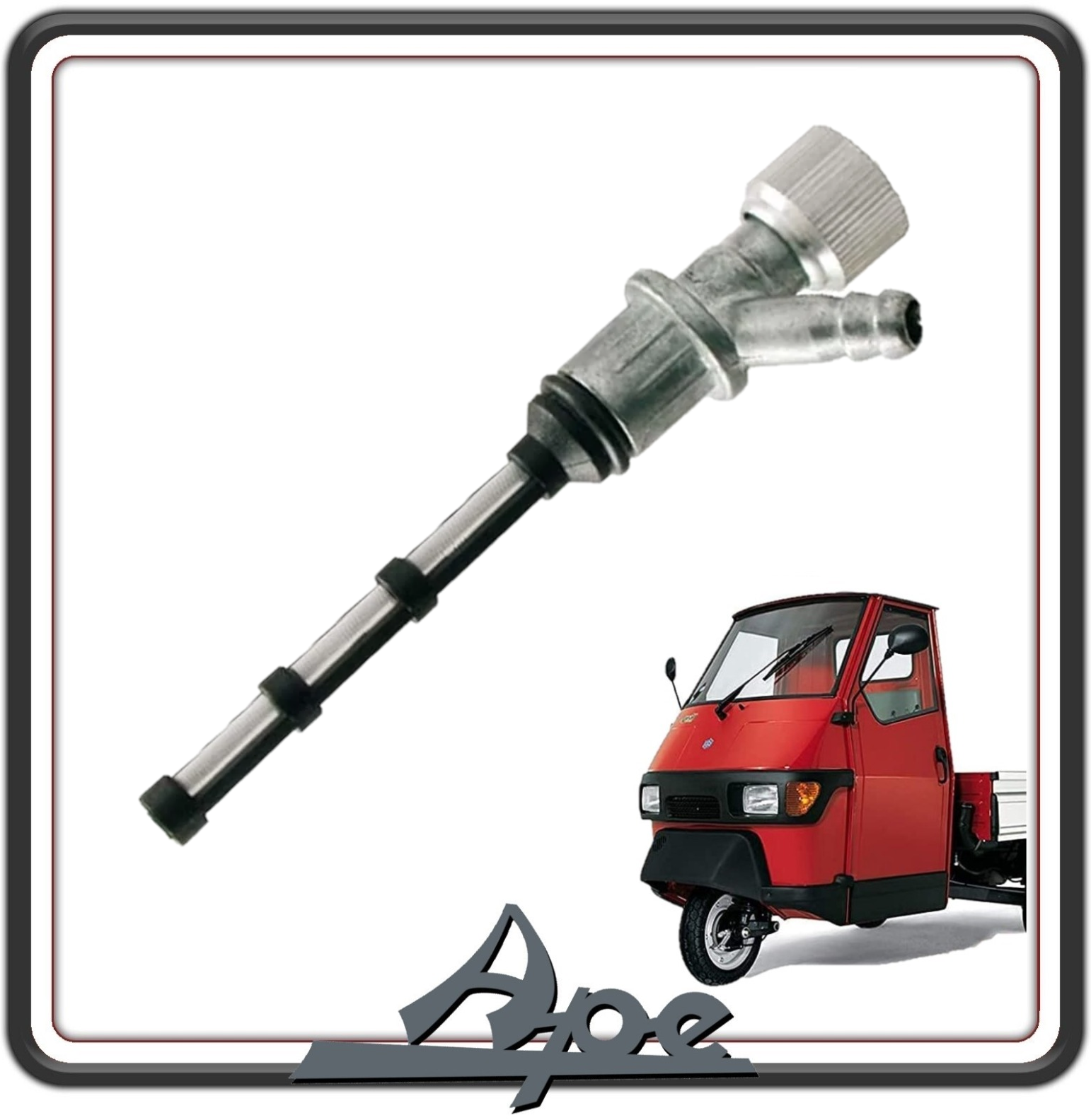 RUBINETTO SERBATOIO BENZINA CARBURANTE COMPATIBILE PER PIAGGIO APE 50 TUTTE LE VERSIONI - APE TM 703 - APE 602