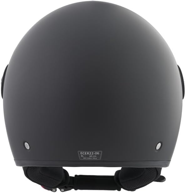 BHR - CASCO DEMI JET 833 PEAK NERO OPACO