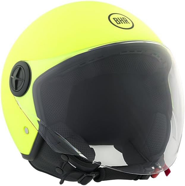 BHR - CASCO DEMI-JET 832 MINIMAL GIALLO FLUO OPACO