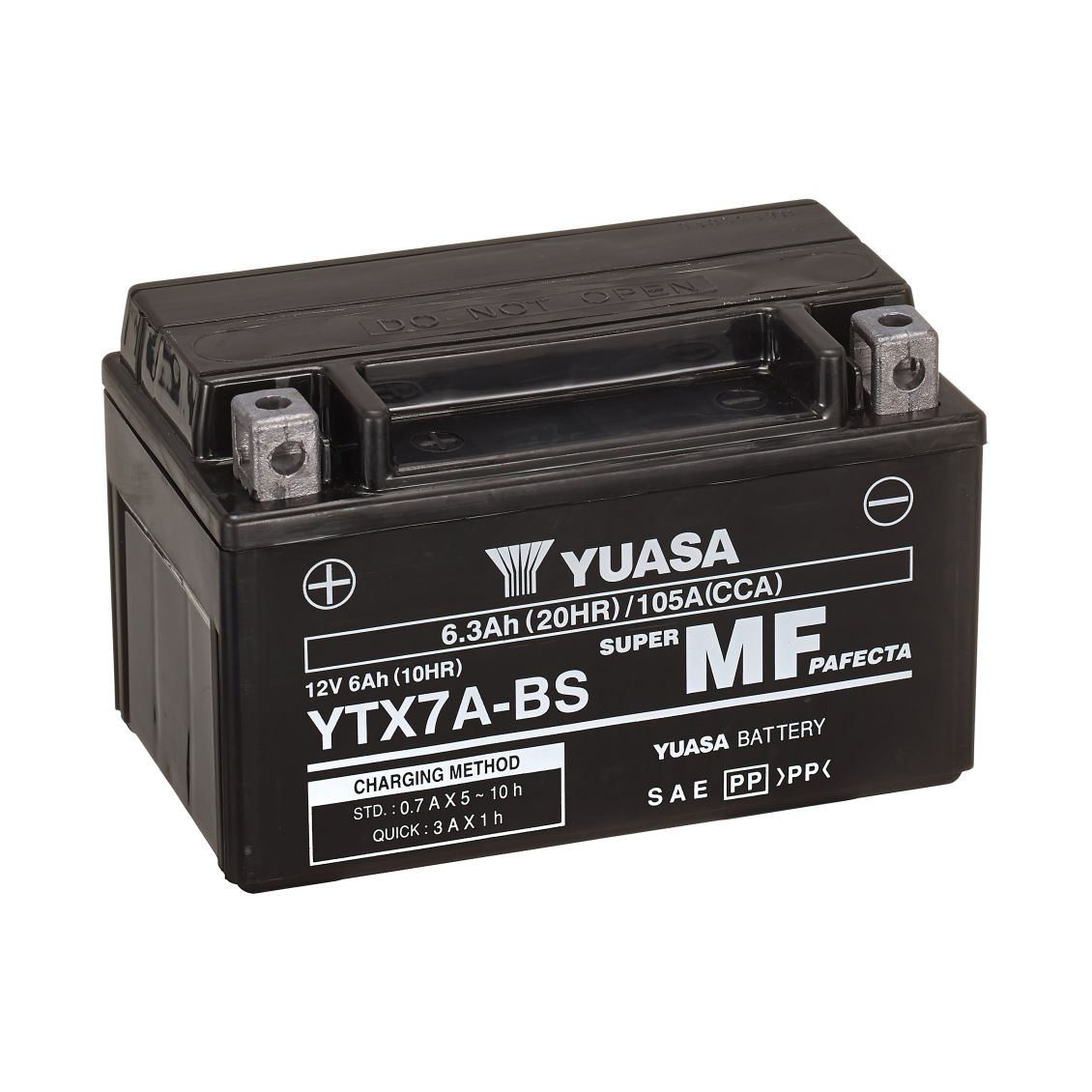 Batteria Yuasa YTX7A-BS 12V 6.3Ah 105A AGM Senza Manutenzione