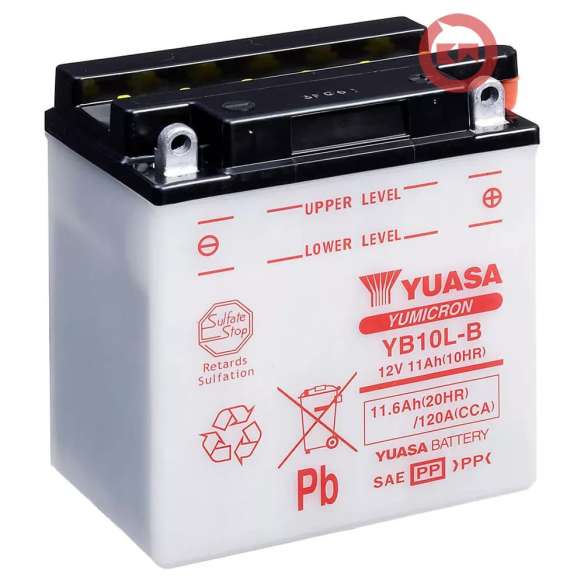 Batteria Yuasa YB10L-B 12V 11.6Ah 120A YuMicron Con Liquido