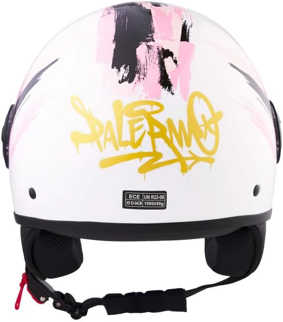 BHR - CASCO DEMI JET 835 SPECIAL PALERMO SHINY WHITE