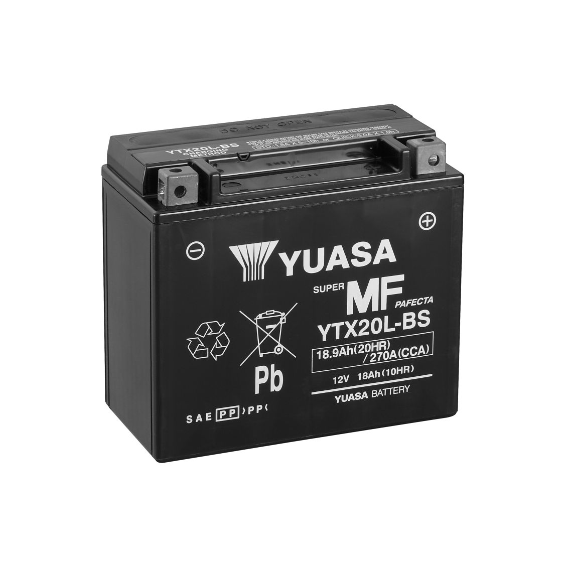 Batteria Yuasa YTX20L-BS 12V 18.9Ah 270A AGM Senza Manutenzione