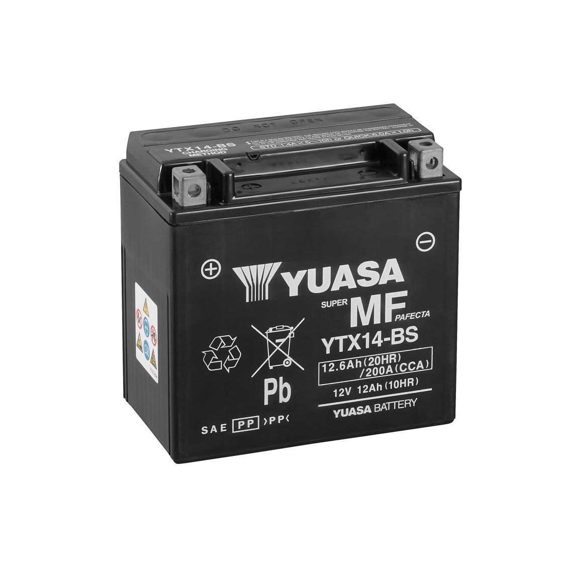 Batteria Yuasa YTX14-BS 12V 12.6Ah 200A AGM Senza Manutenzione