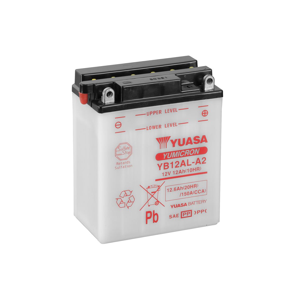 Batteria Yuasa YB12AL-A2 12V 12.6Ah 150A YuMicron Con Liquido