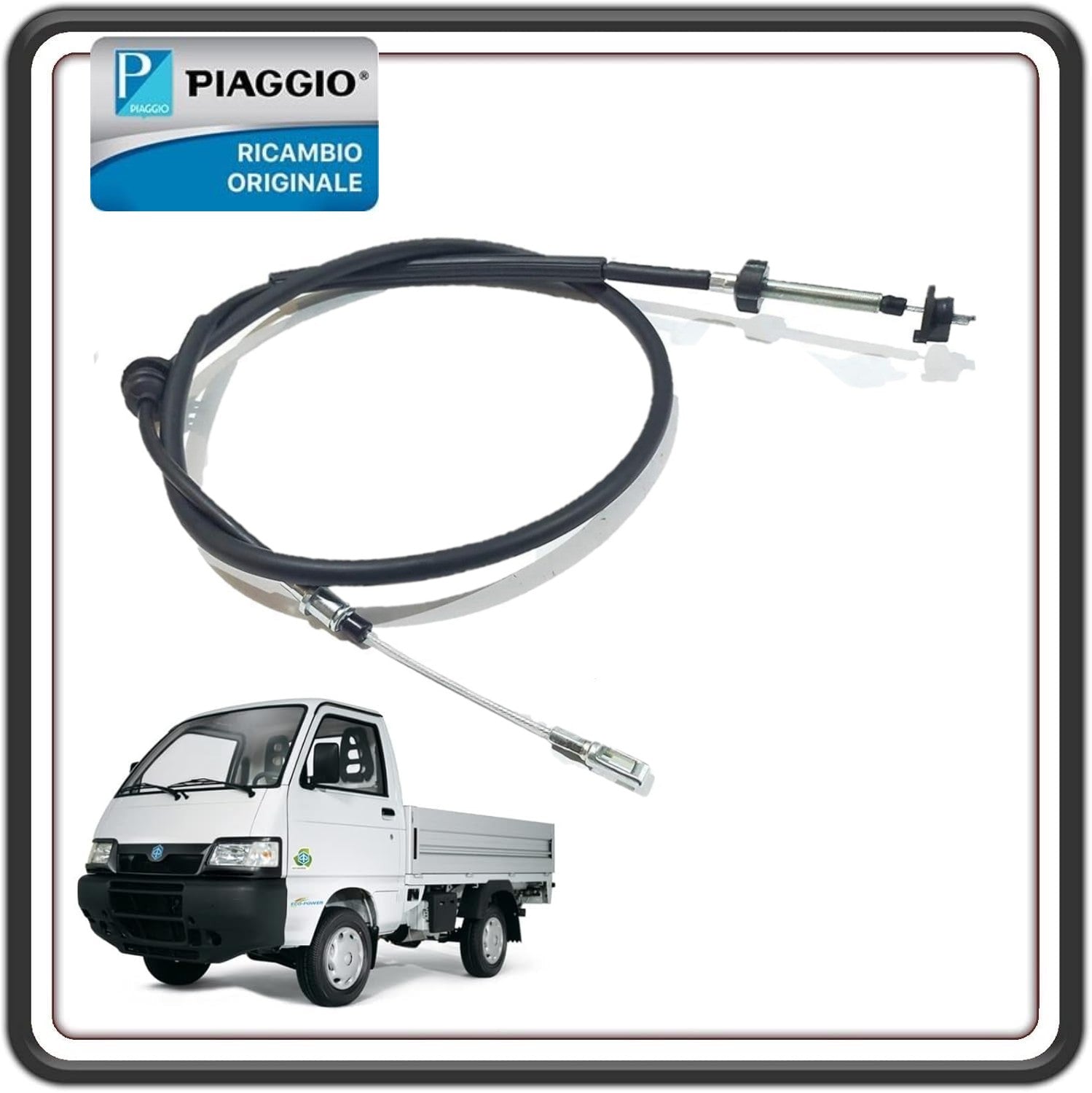 TRASMISSIONE CAVO FILO FRIZIONE COMPLETO PER PIAGGIO PORTER 1200 DIESEL DAL 2010 IN POI - PORTER 1400 DIESEL - PORTER D120 ORIGINALE PIAGGIO CM256202