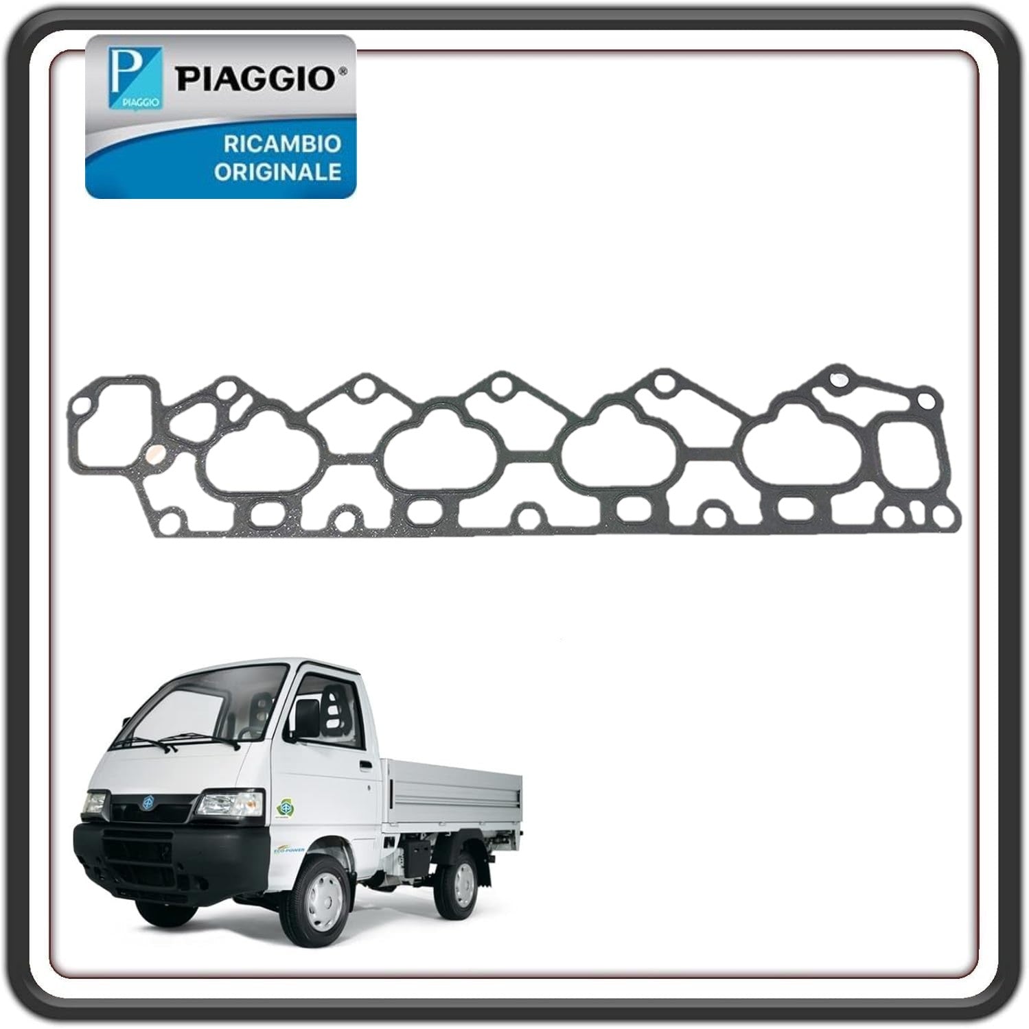 GUARNIZIONE COLLETTORE ASPIRAZIONE PORTER 1300 16V FINO AL 2008 MOTORE DAIHATSU ORIGINALE PIAGGIO 1717787501000