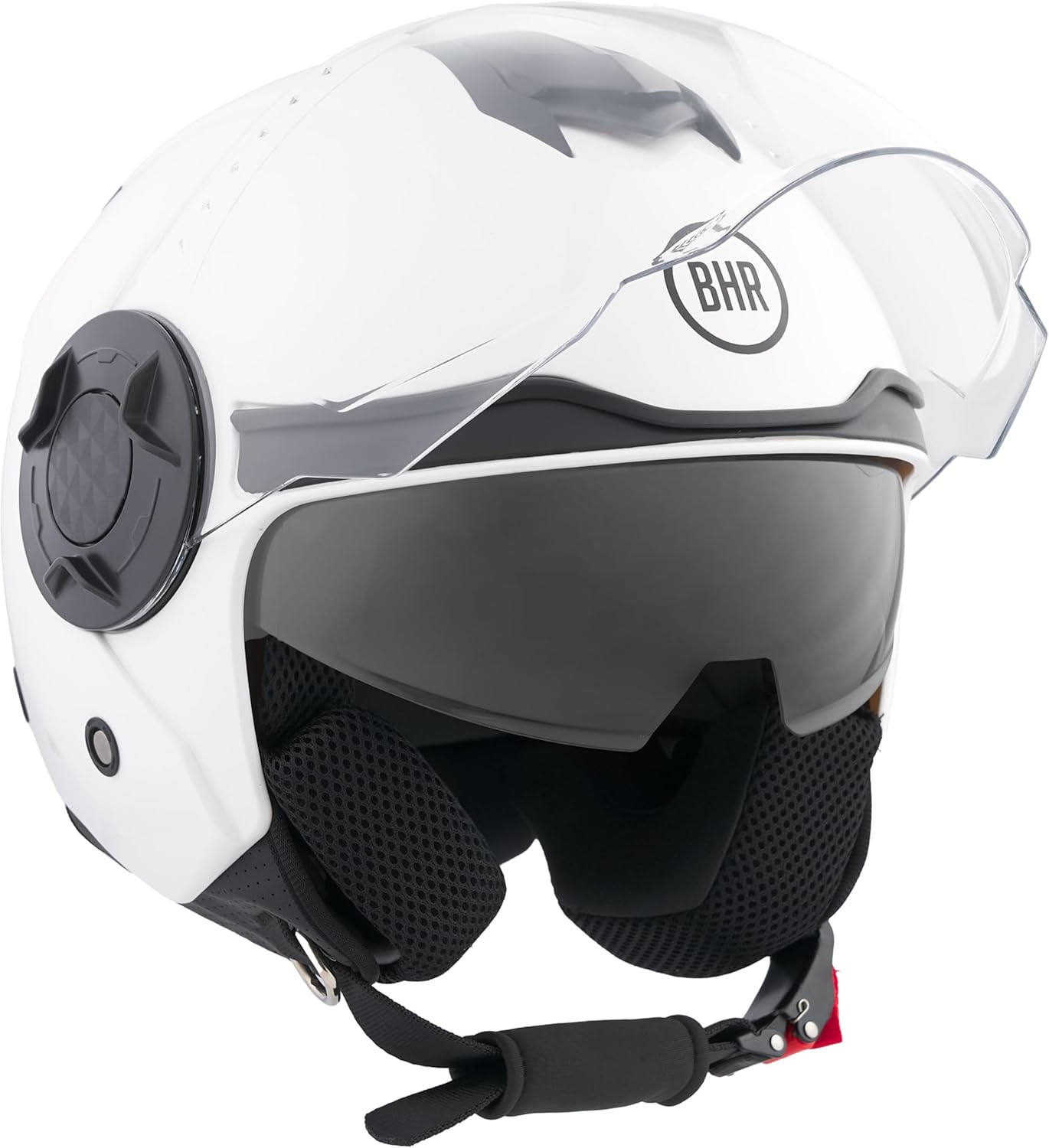 BHR - CASCO JET 830 FLASH BIANCO - DOPPIA VISIERA