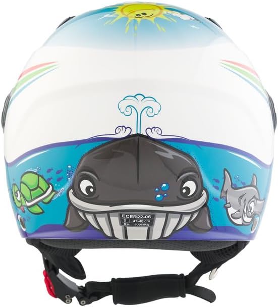 BHR - CASCO DEMI JET 838 CHILDREN BAMBINO/BAMBINA SEA