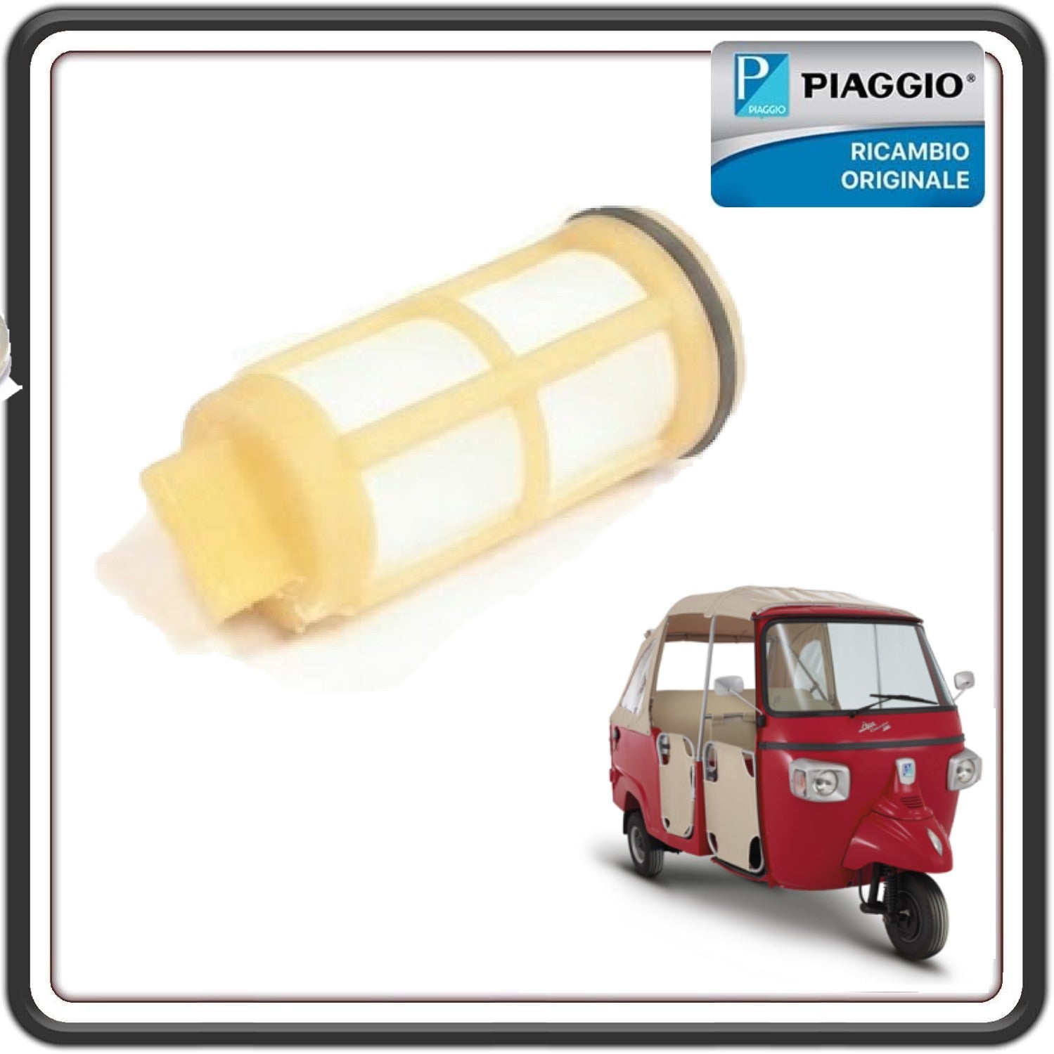 FILTRO OLIO ASPIRAZIONE PER PIAGGIO APE CALESSINO 200 BENZINA DAL 2013 AL 2017 ORIGINALE PIAGGIO 83065R