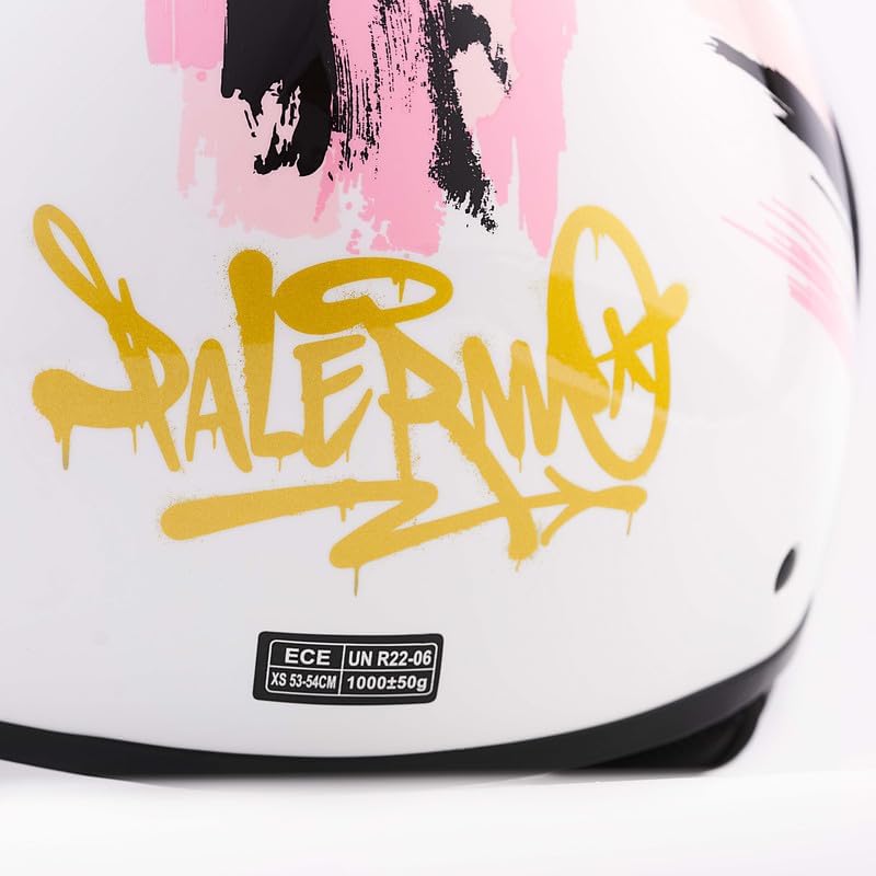 BHR - CASCO DEMI JET 835 SPECIAL PALERMO SHINY WHITE