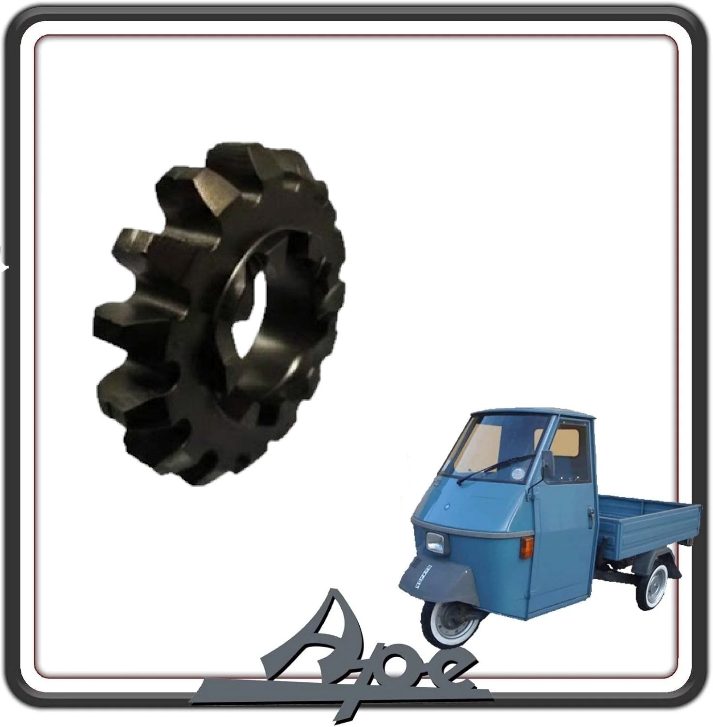 INGRANAGGIO AVVIAMENTO MESSA IN MOTO Z15 CON 9 INNESTI PER PIAGGIO APE 50 DAL 1980 AL 1989 TL3T- TL4T